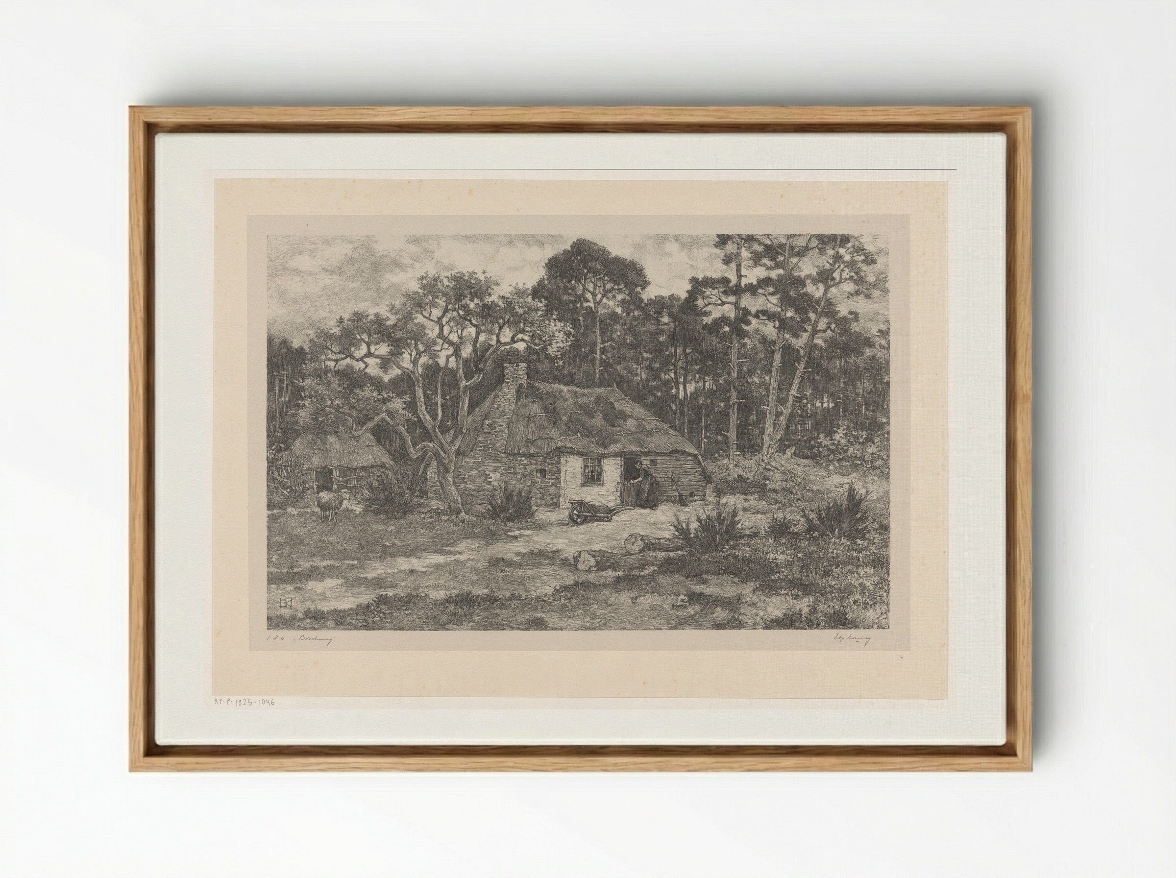 Boschweg - Edzard Koning - Framed Canvas Wood