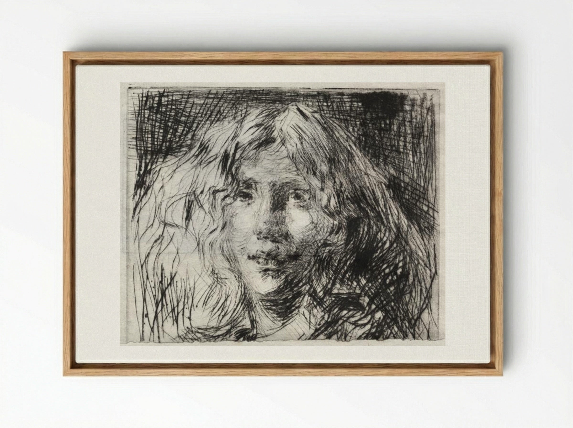 La Belle Irlandaise - James McNeill Whistler - Framed Canvas Wood