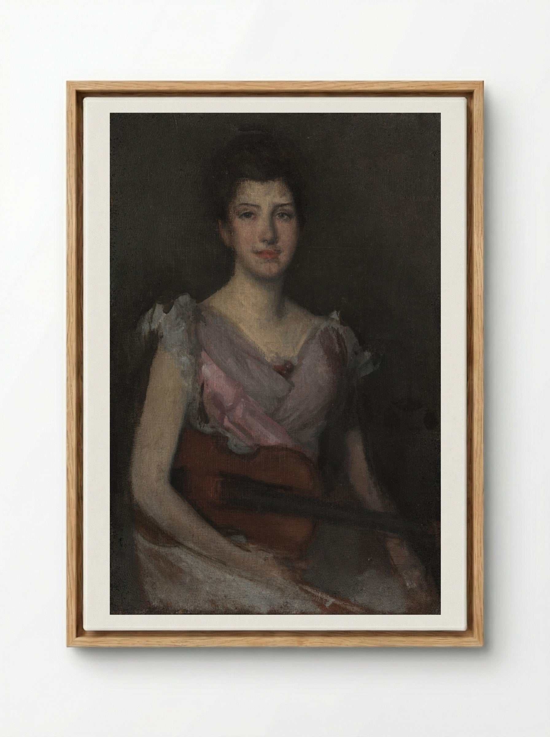 The Violin Player - James McNeill Whistler - Framed Canvas Wood
