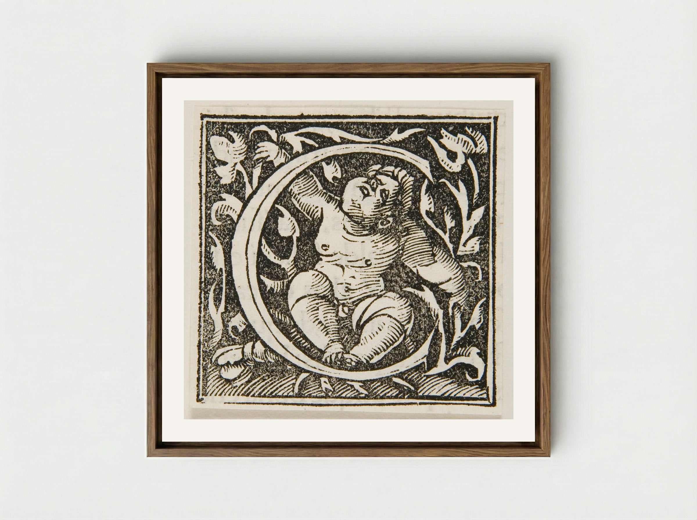 Letter C - Urs Graf - Framed Canvas Wood