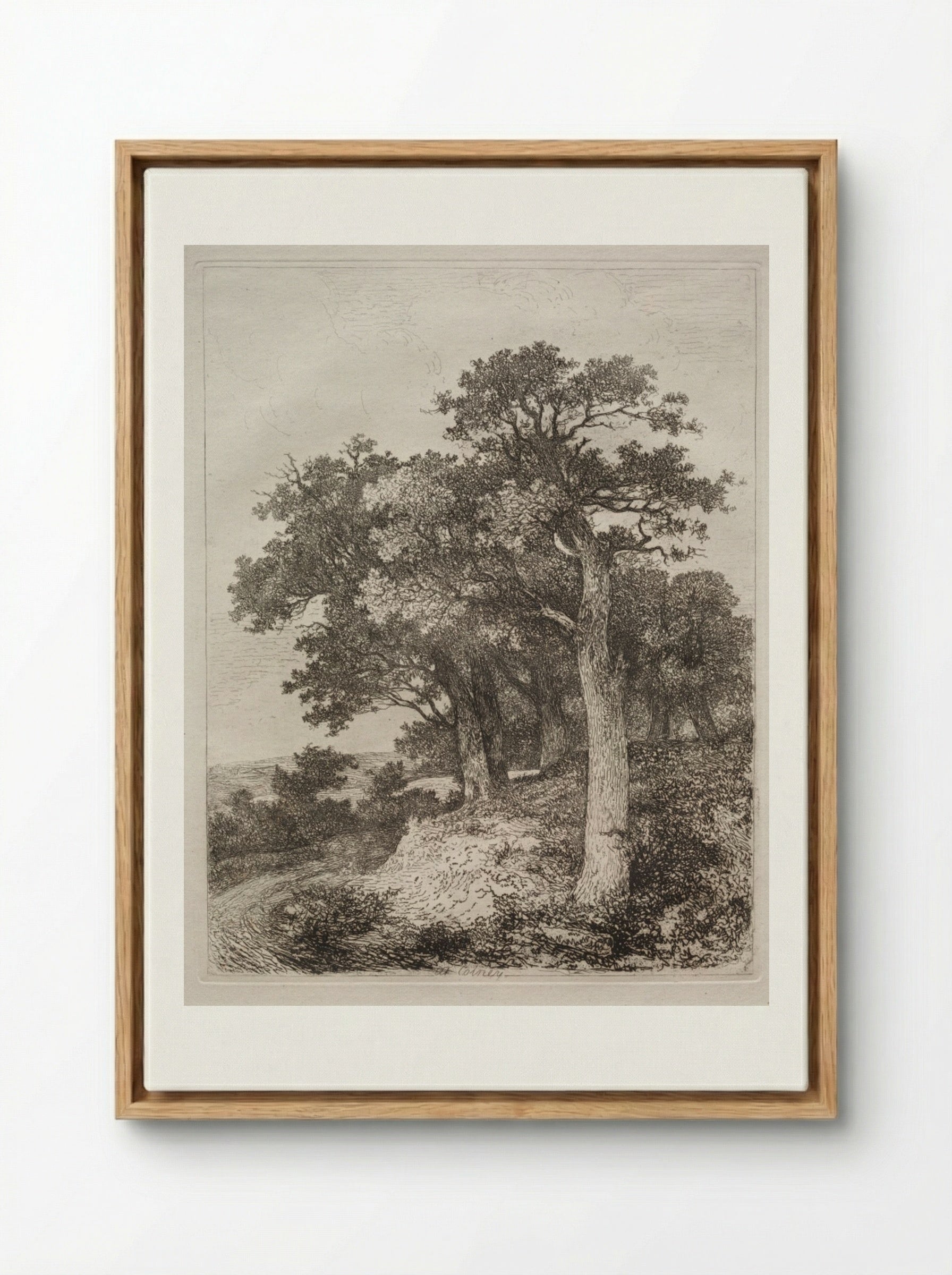 At Colney - John Crome - Framed Canvas Wood