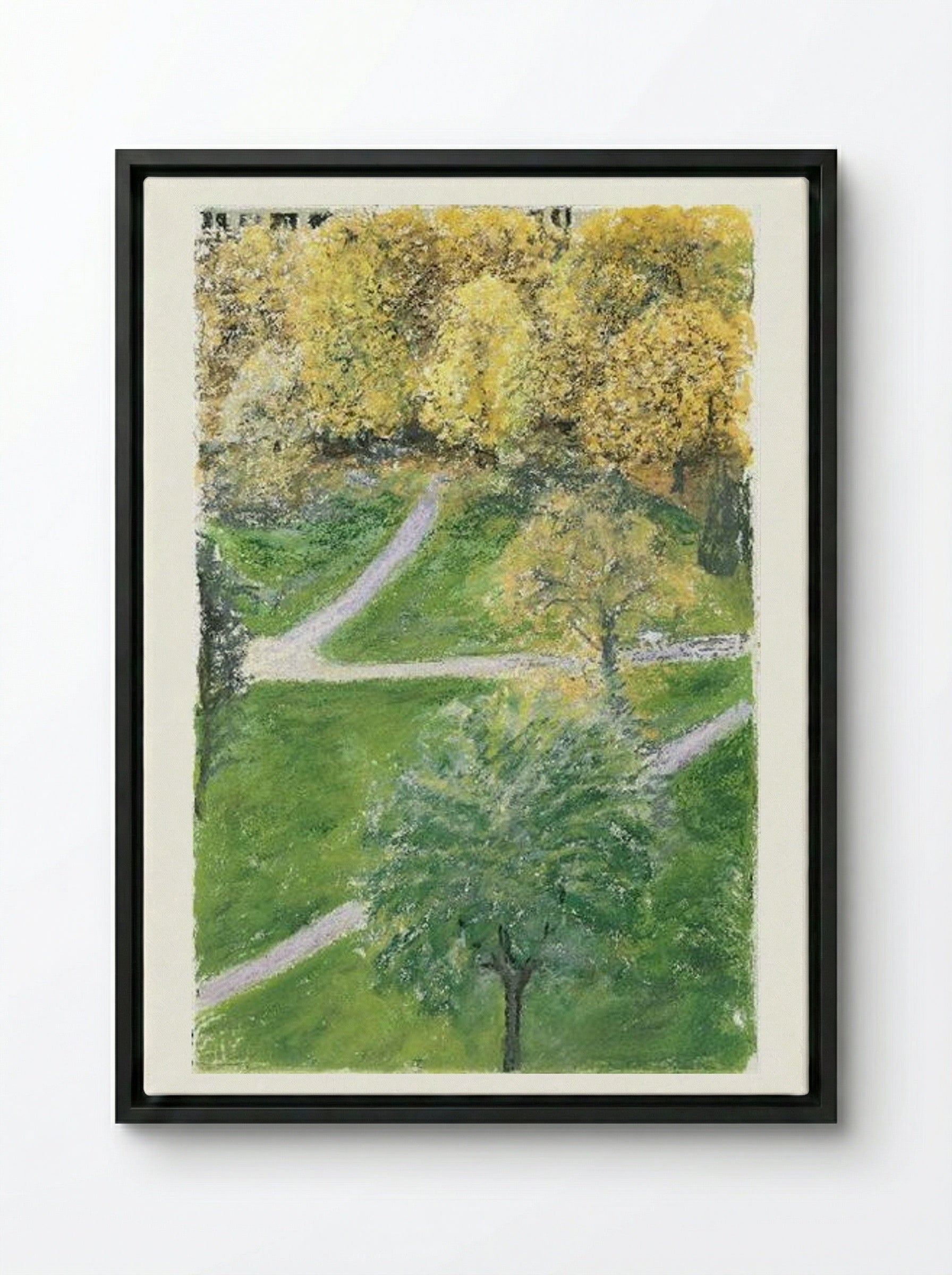 Autumn - Avigdor Arikha - Framed Canvas Black