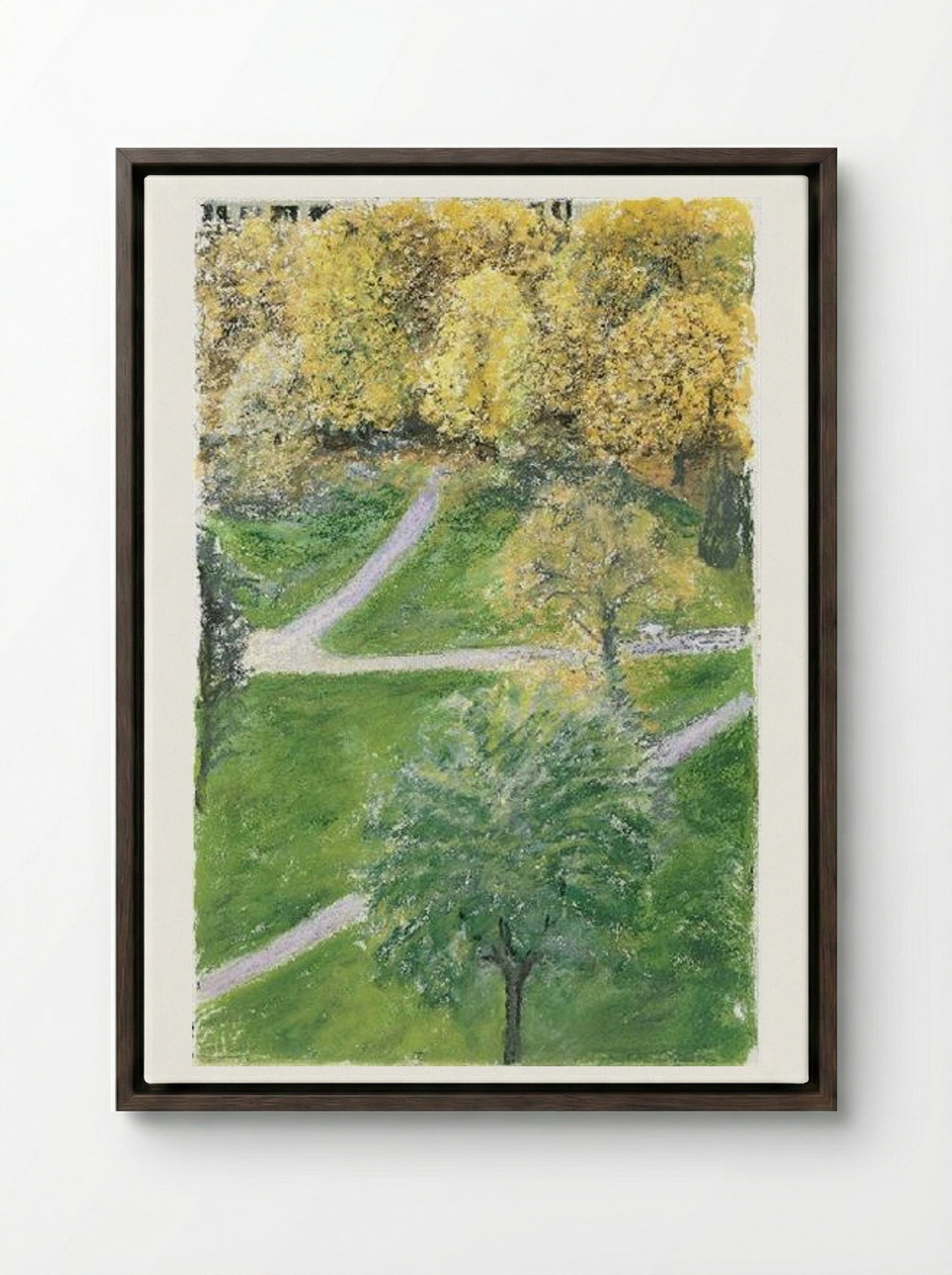 Autumn - Avigdor Arikha - Framed Canvas Dark Wood