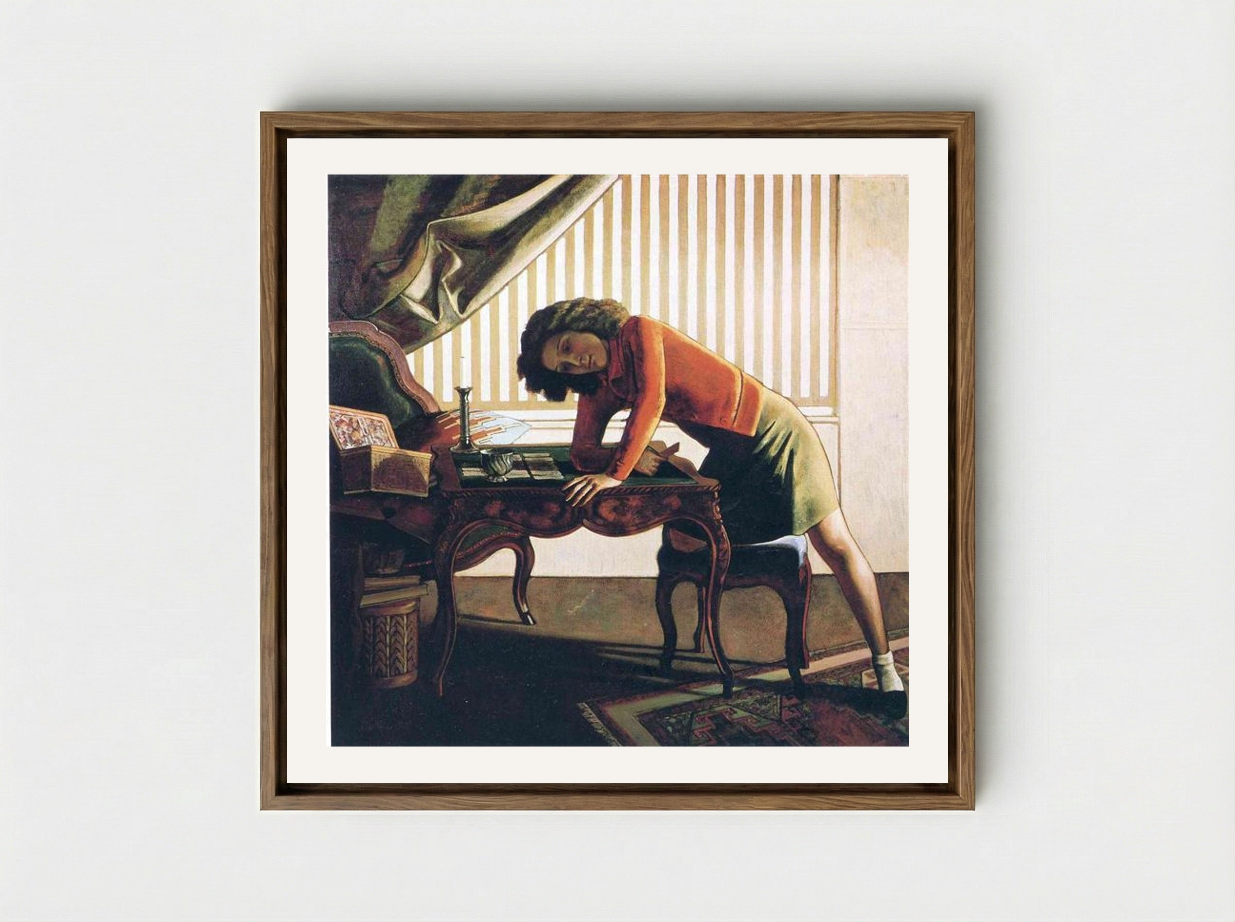 Patience - Balthus - Framed Canvas Wood