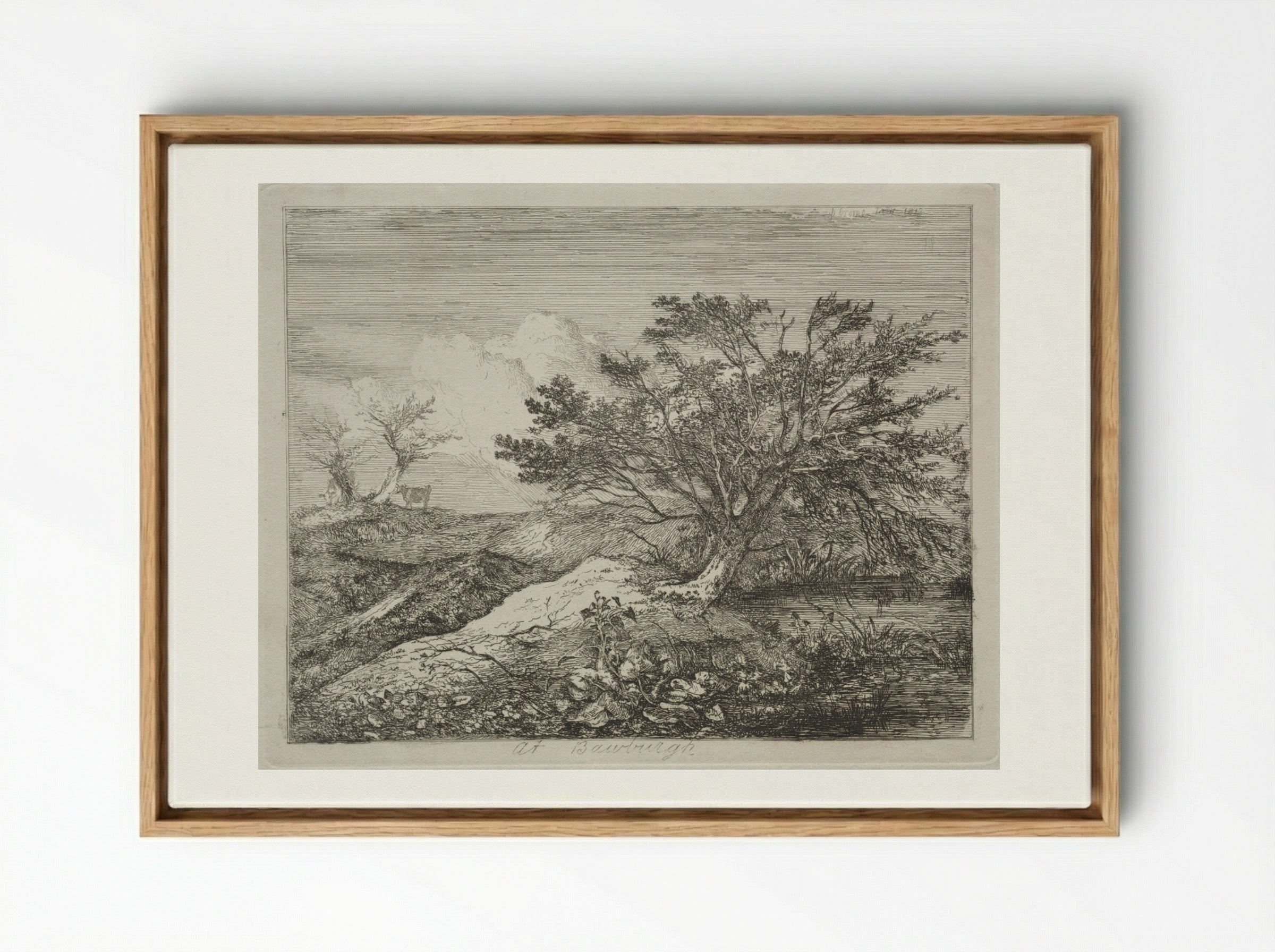 At Bawburgh - John Crome - Framed Canvas Wood