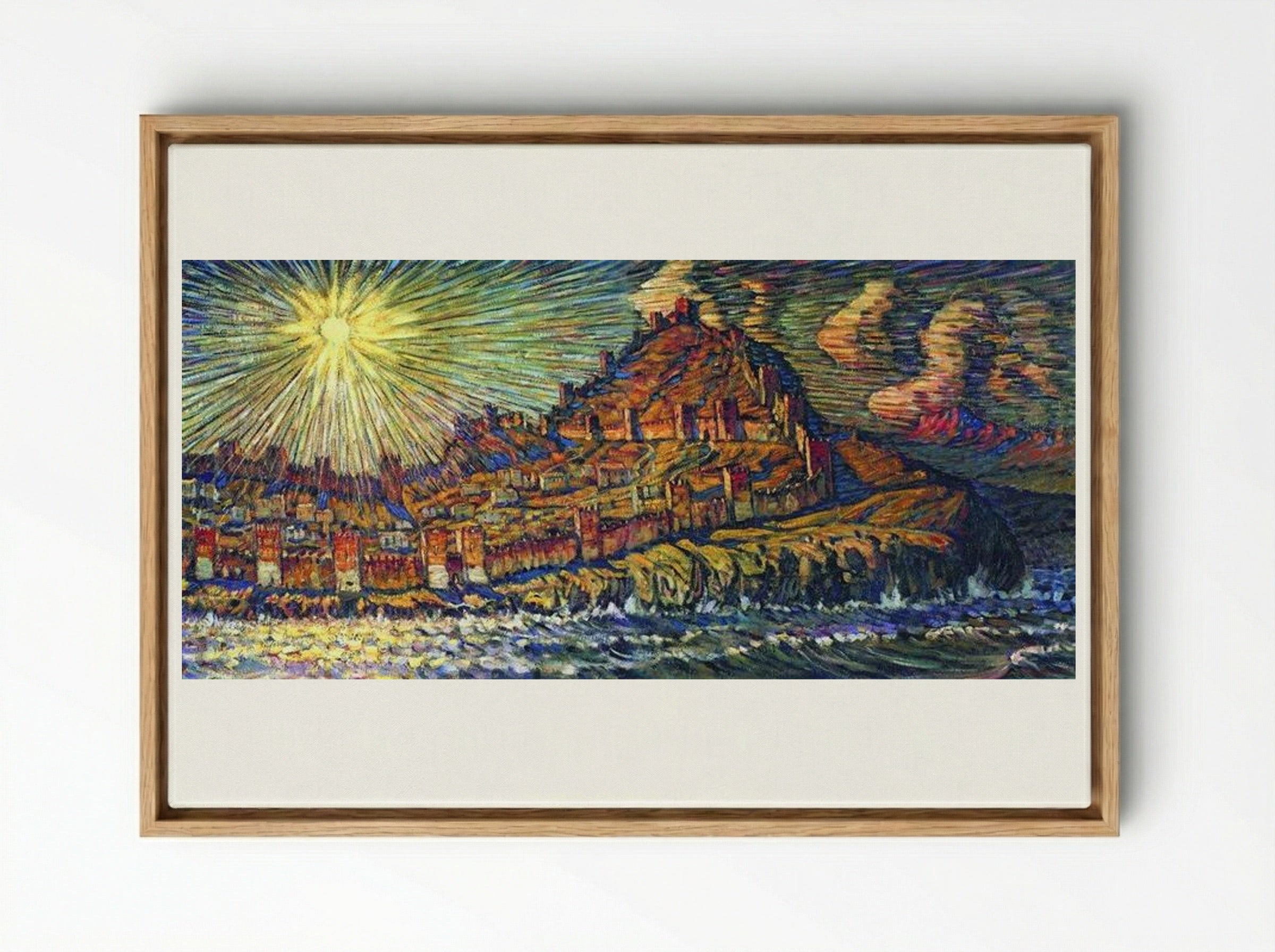 Genoese Fortress - Konstantin Bogaevsky - Framed Canvas Wood