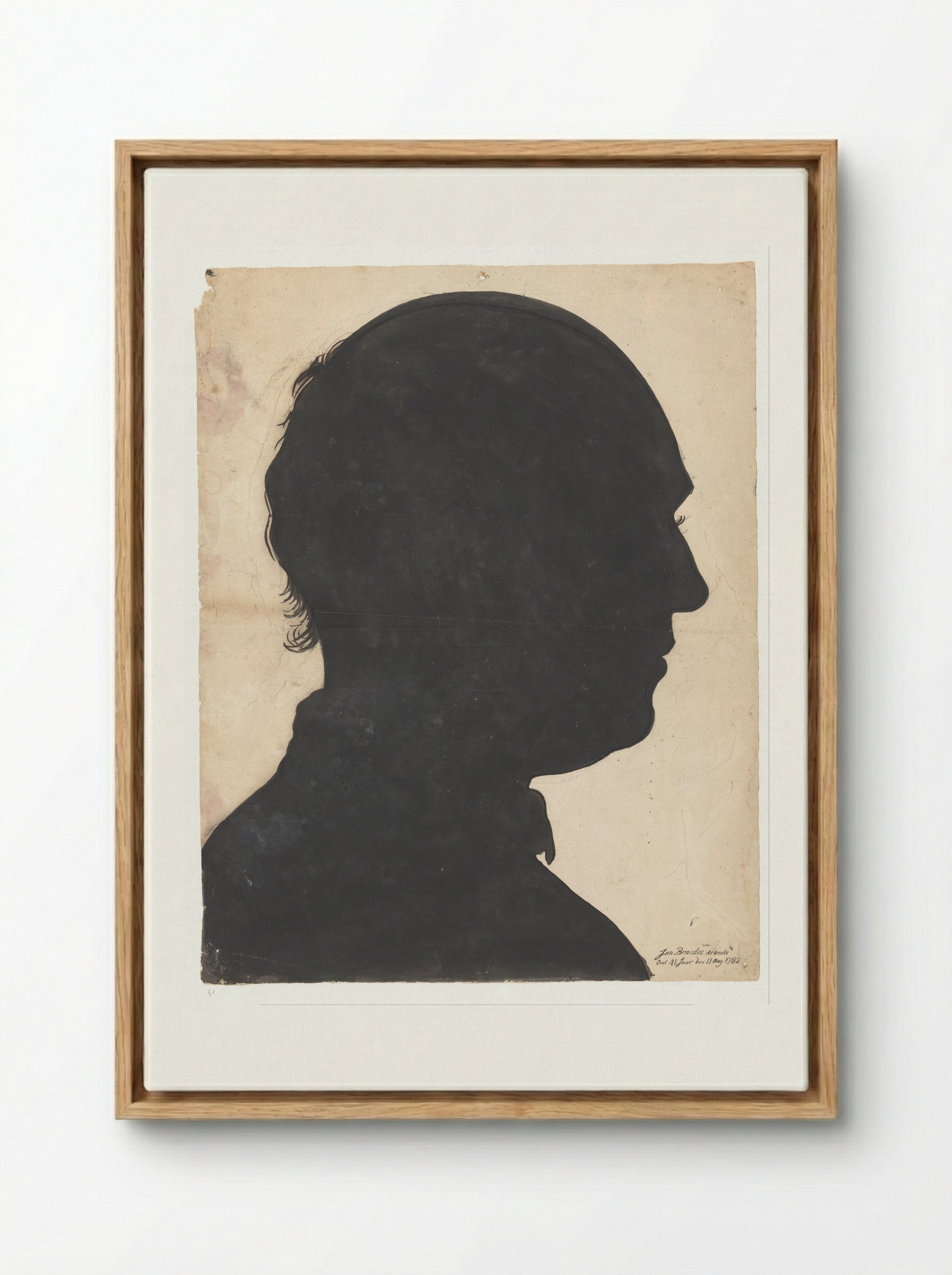 Portret van een Boeginees - Jan Brandes - Framed Canvas Wood