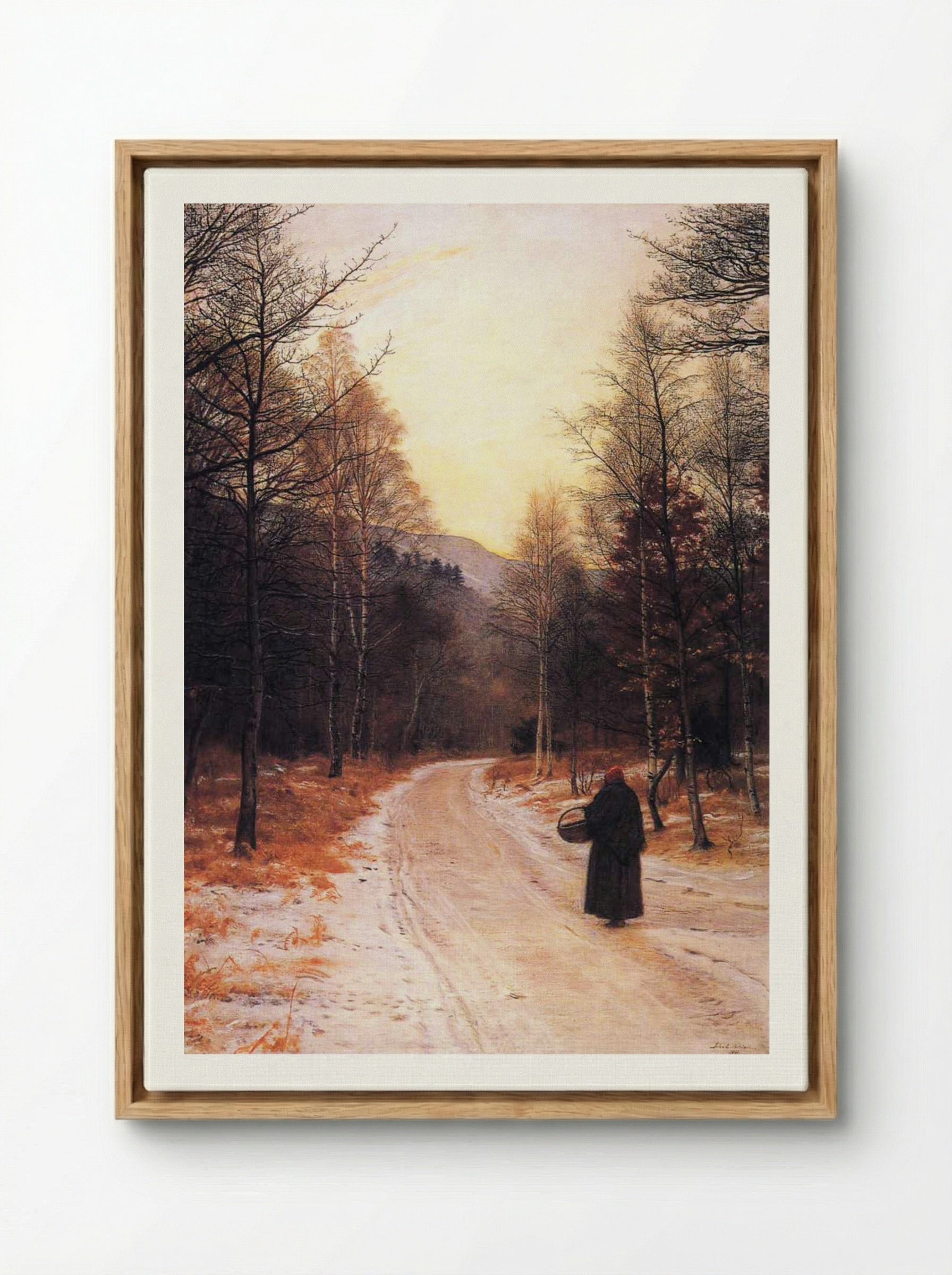 Glen Birnam - John Everett Millais - Framed Canvas Wood