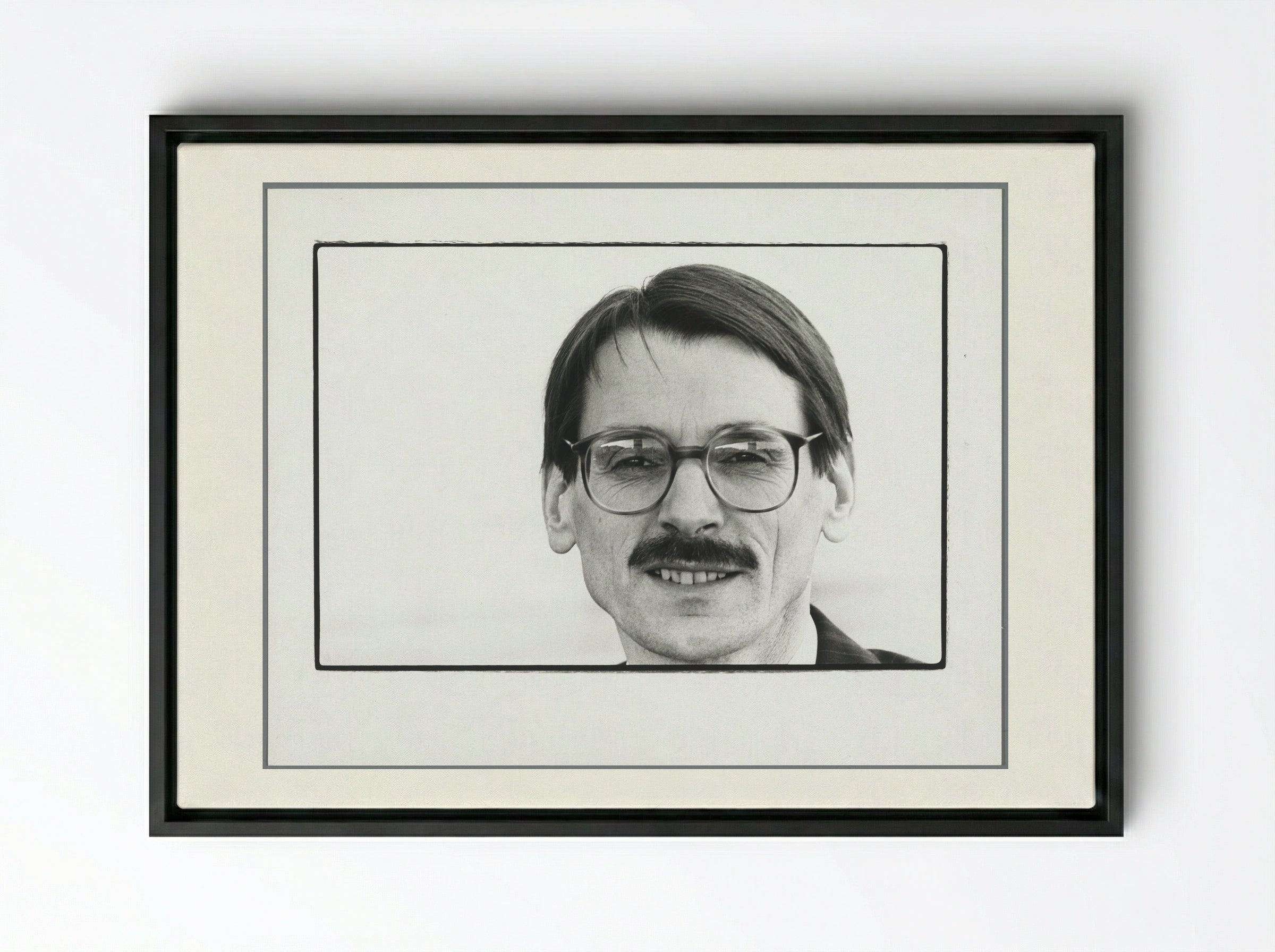 Portret van minister Jo Ritzen (PvdA) - Vincent Mentzel - Framed Canvas Black