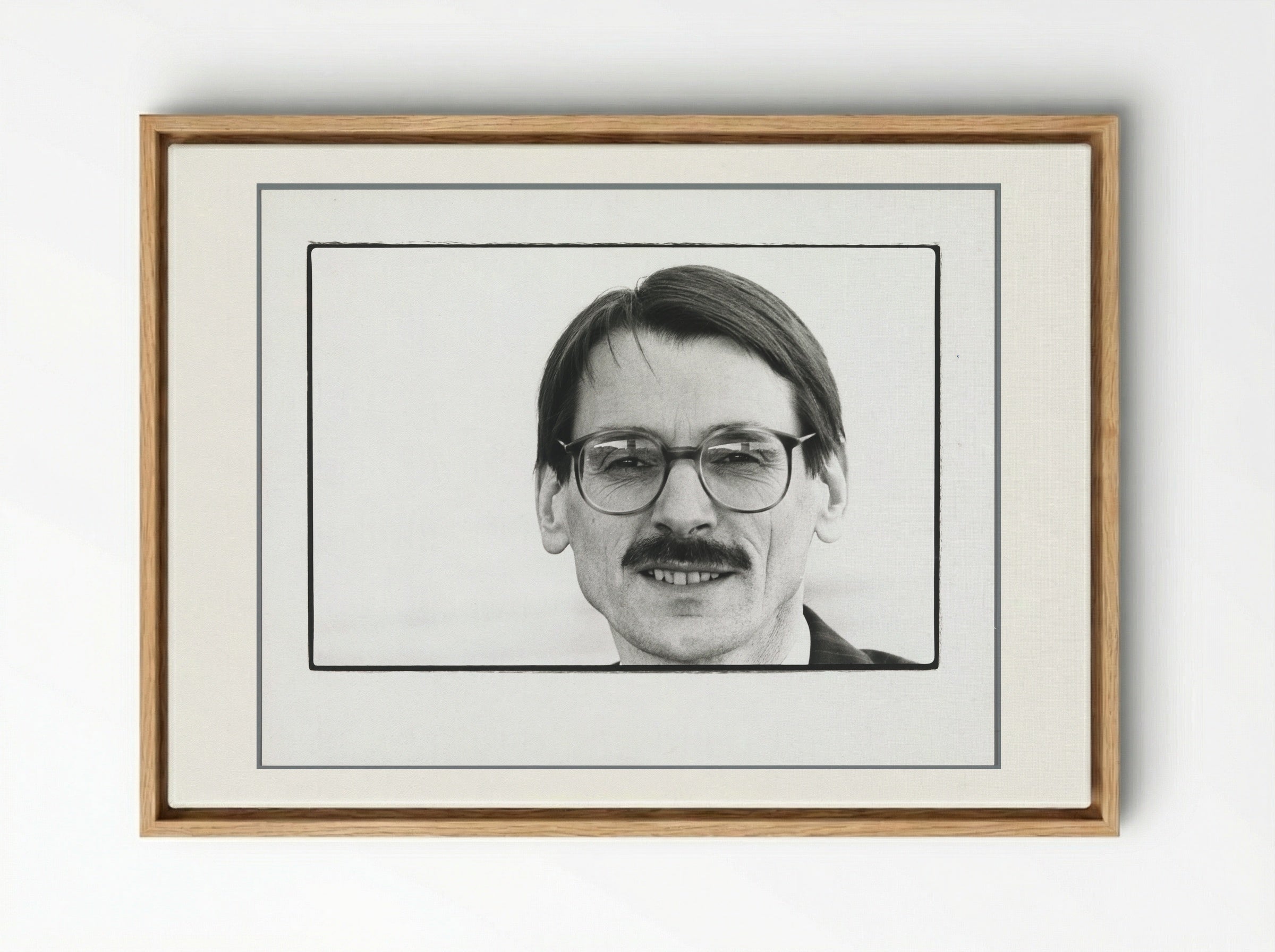 Portret van minister Jo Ritzen (PvdA) - Vincent Mentzel - Framed Canvas Wood