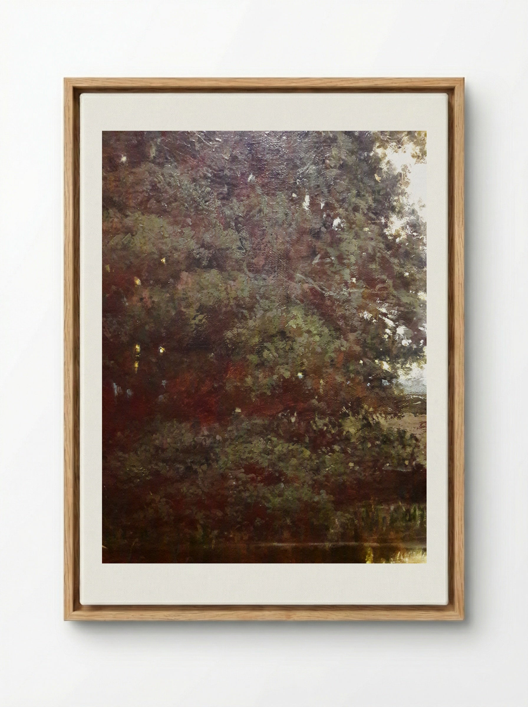 The Pond - Charles-François Daubigny - Framed Canvas Wood