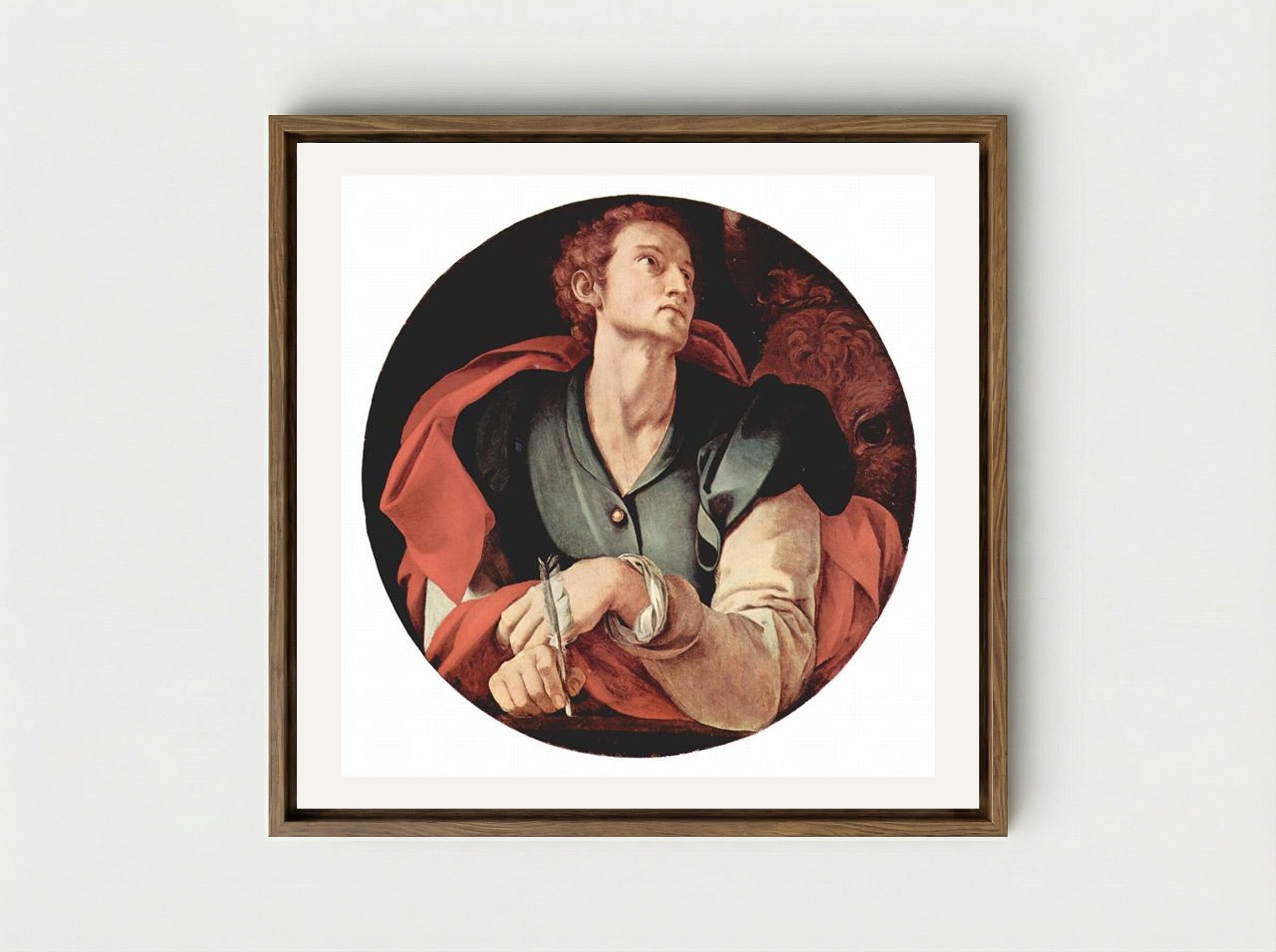 Four Evangelists: Saint Luke - Jacopo Pontormo - Framed Canvas Wood