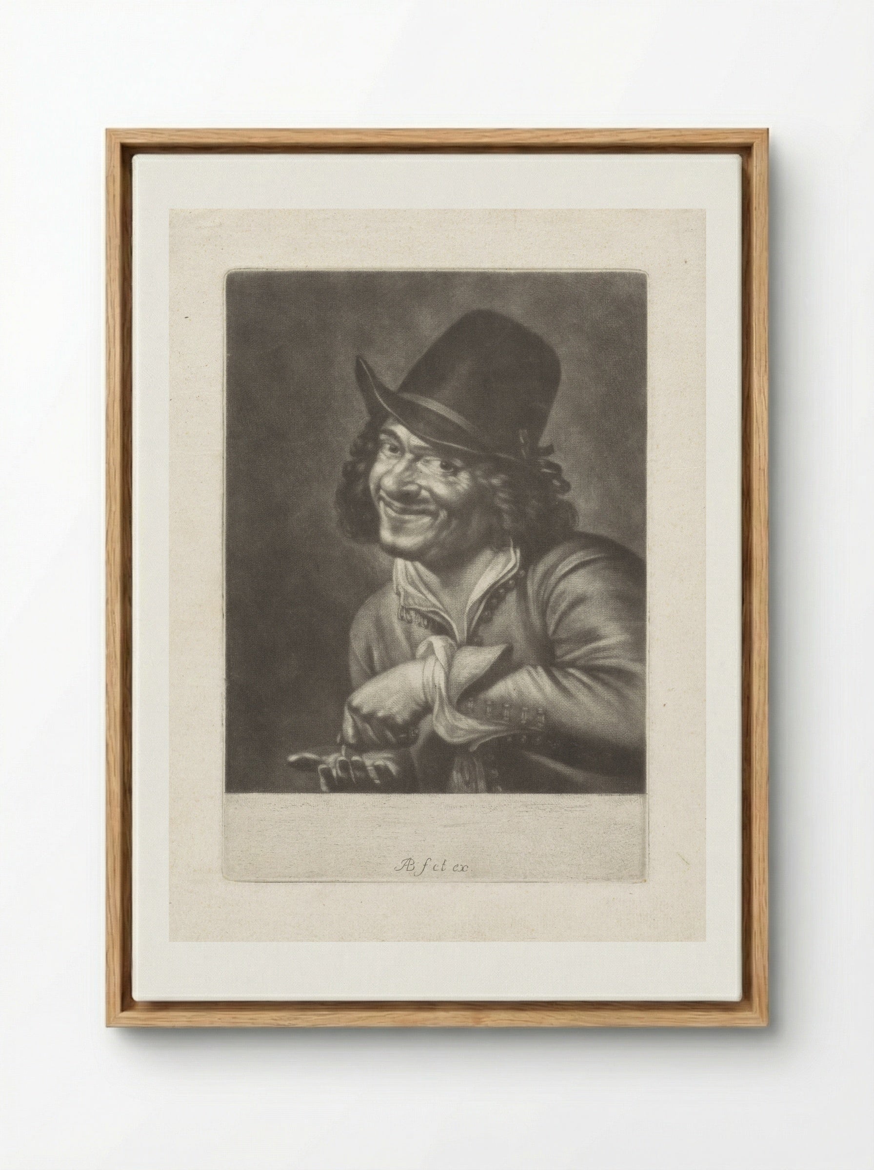 Man telt munten (het Gehoor) - Abraham Bloteling - Framed Canvas Wood