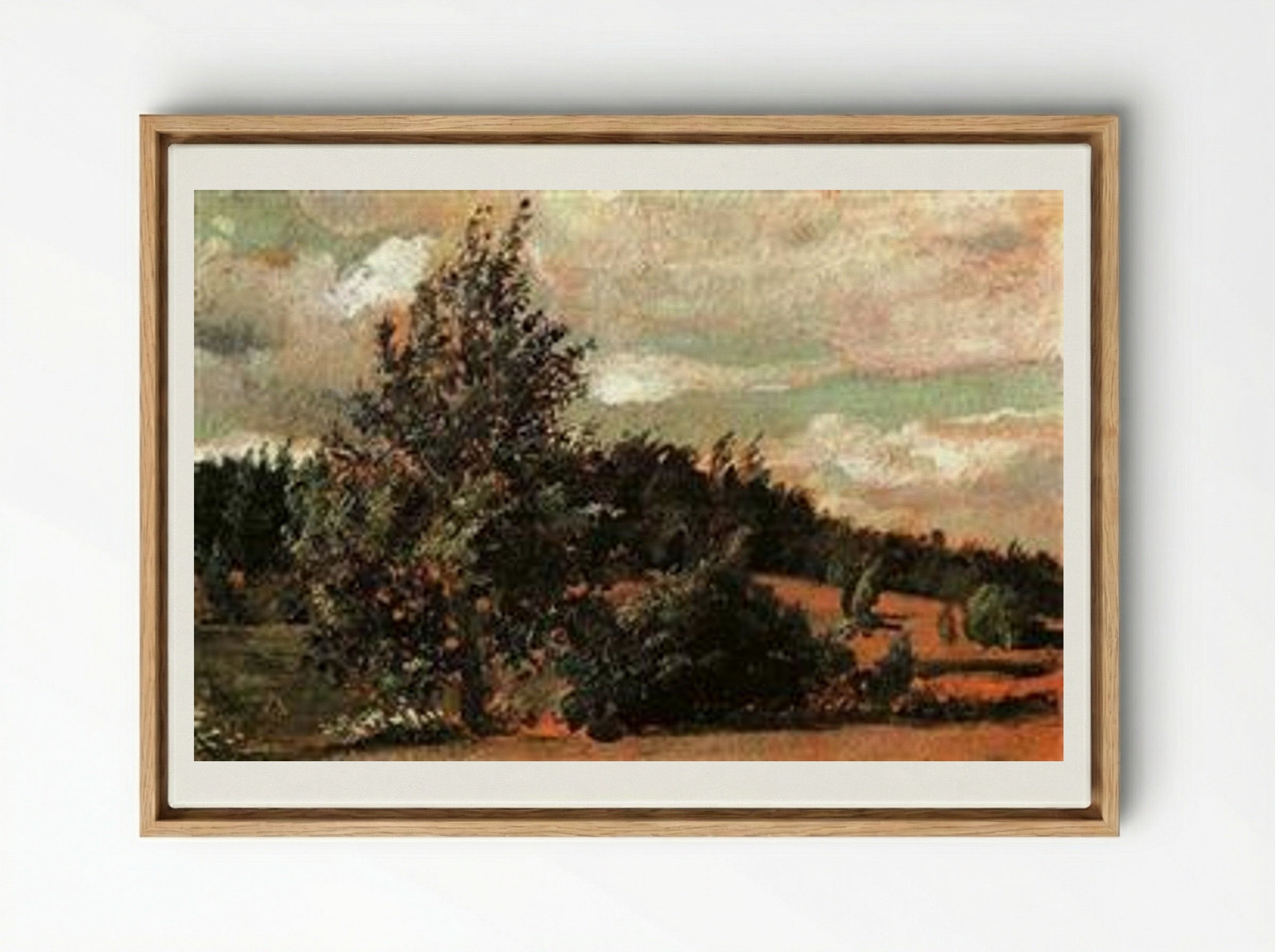 Landscape. Wind - Pavel Filonov - Framed Canvas Wood