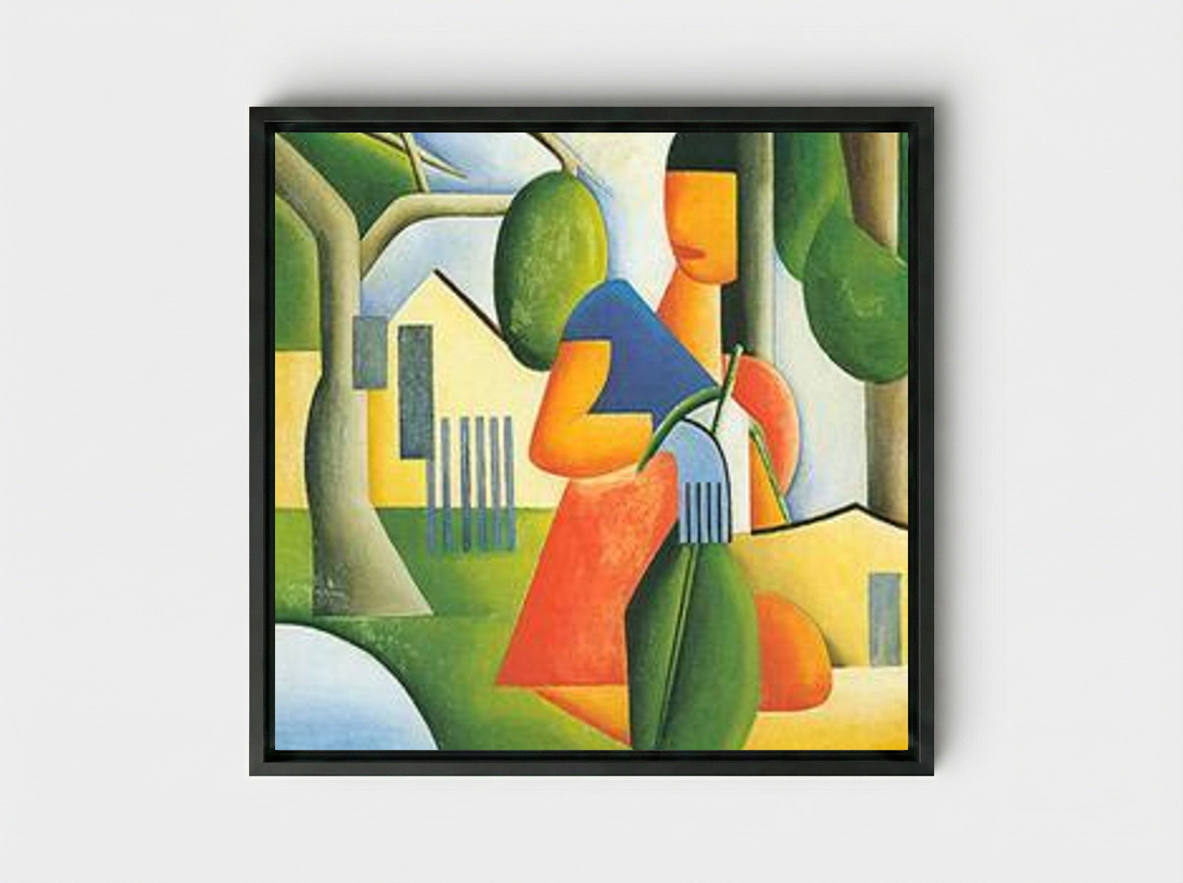 A Caipirinha - Tarsila do Amaral - Framed Canvas Black