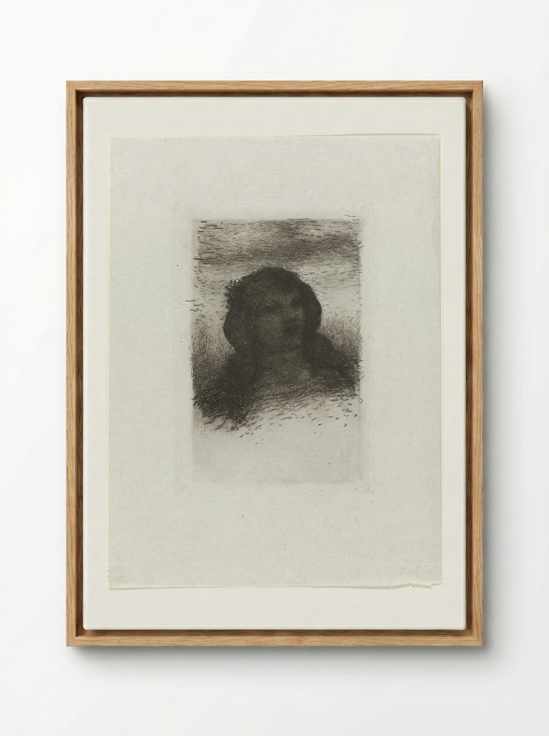 Meisjeskop (Head of a Girl) - Matthijs Maris - Framed Canvas Wood