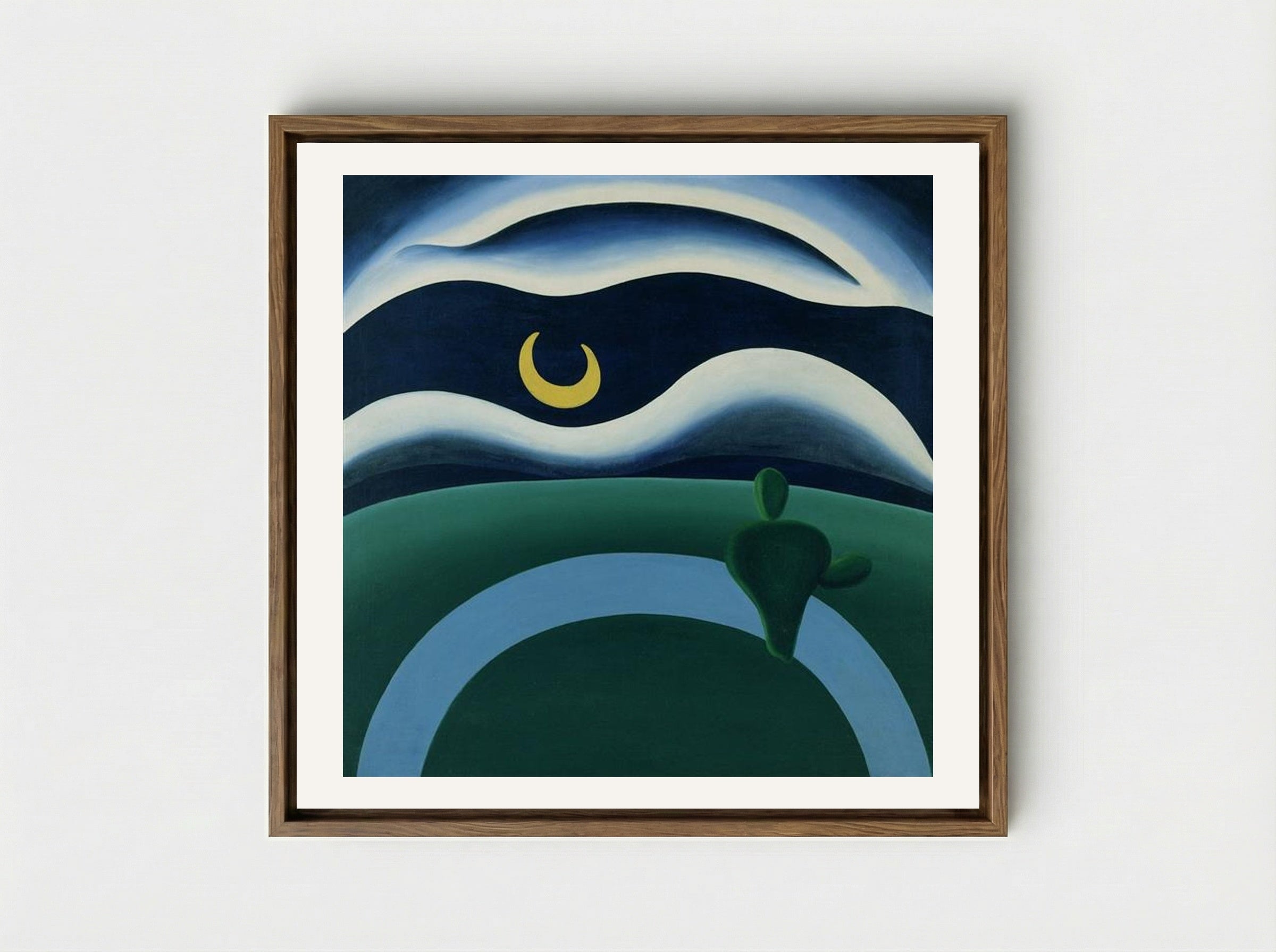 A Lua (The Moon) - Tarsila do Amaral - Framed Canvas Wood
