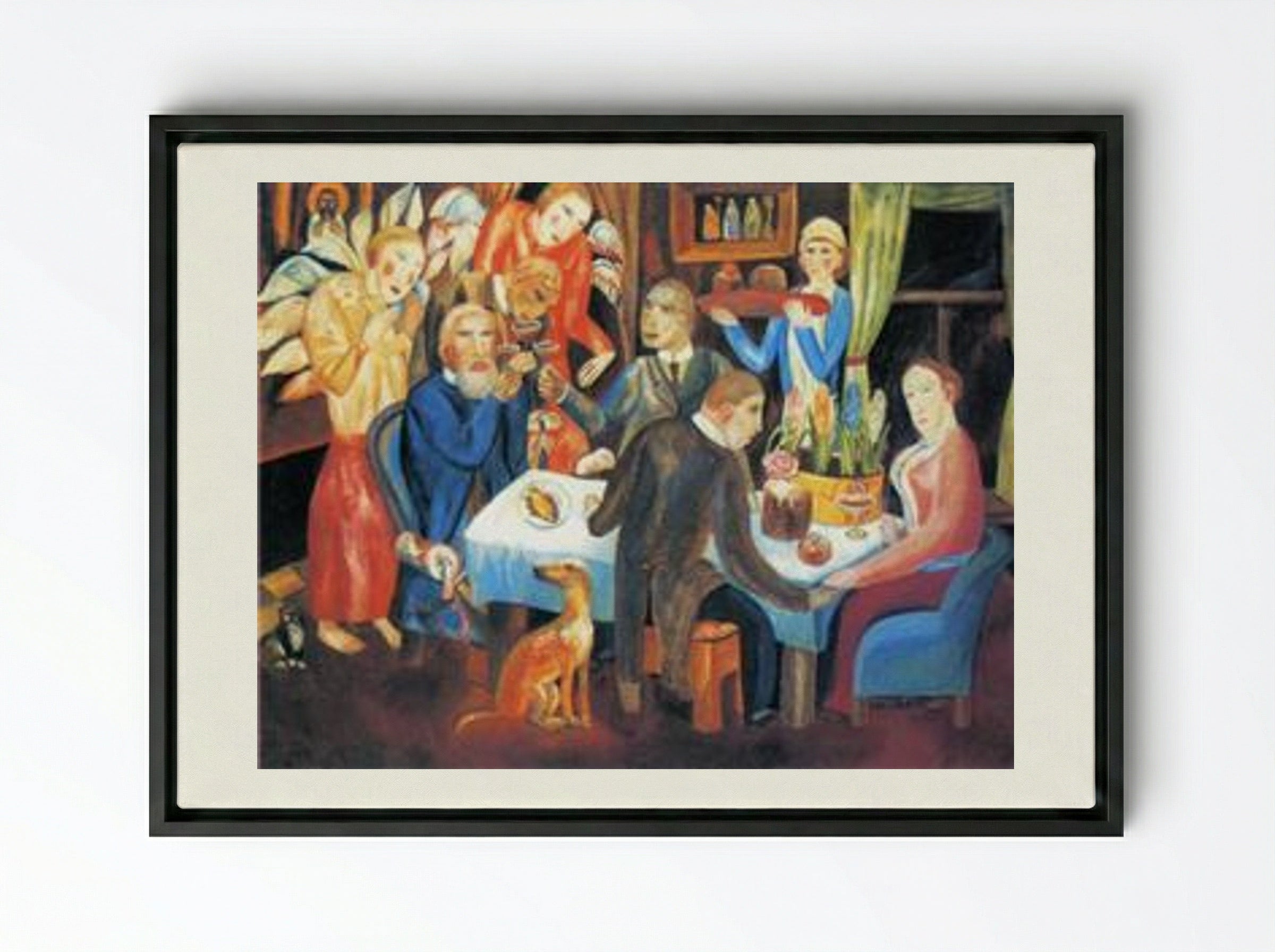Easter - Pavel Filonov - Framed Canvas Black