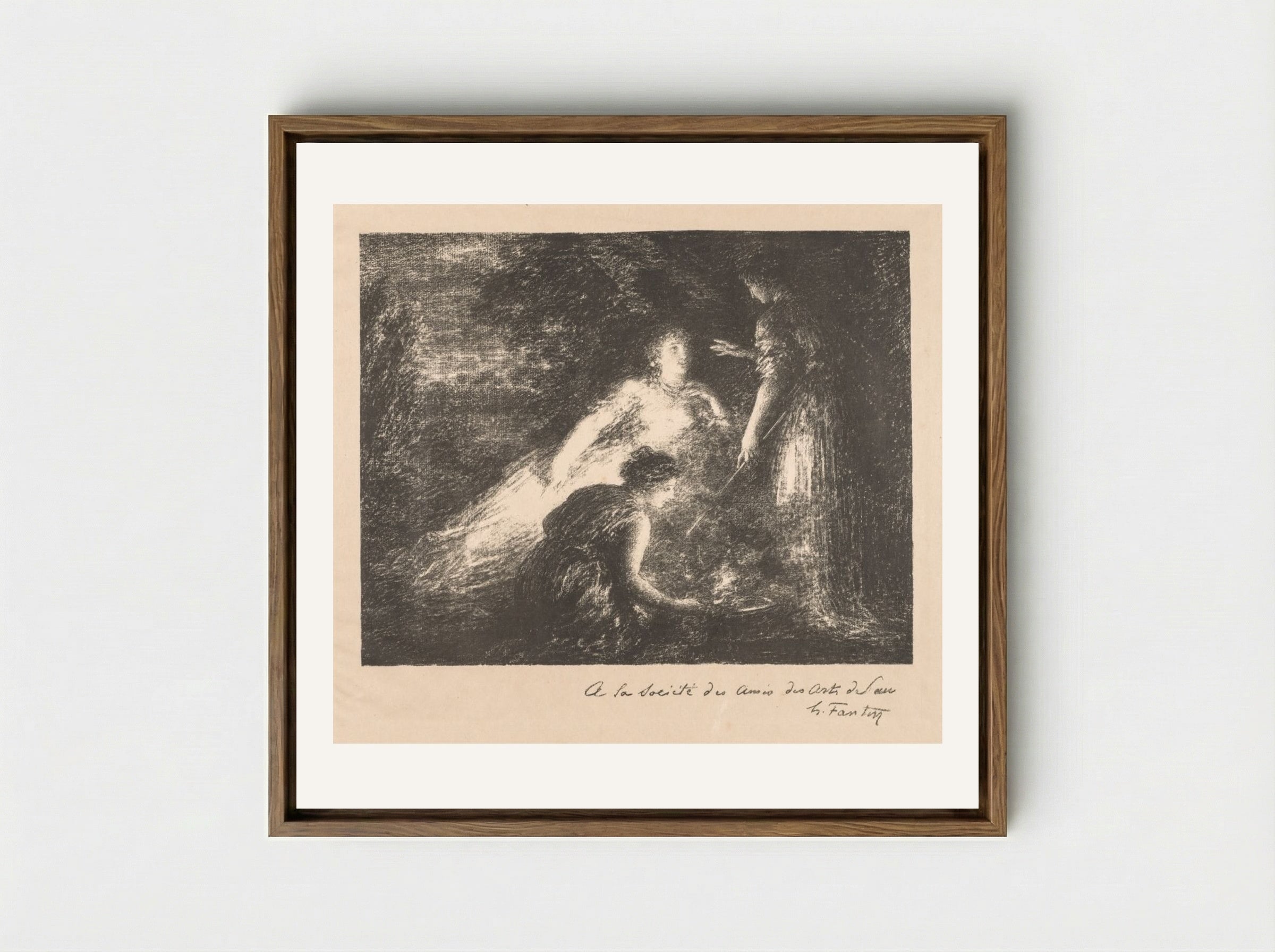 Witchcraft - Henri Fantin-Latour - Framed Canvas Wood