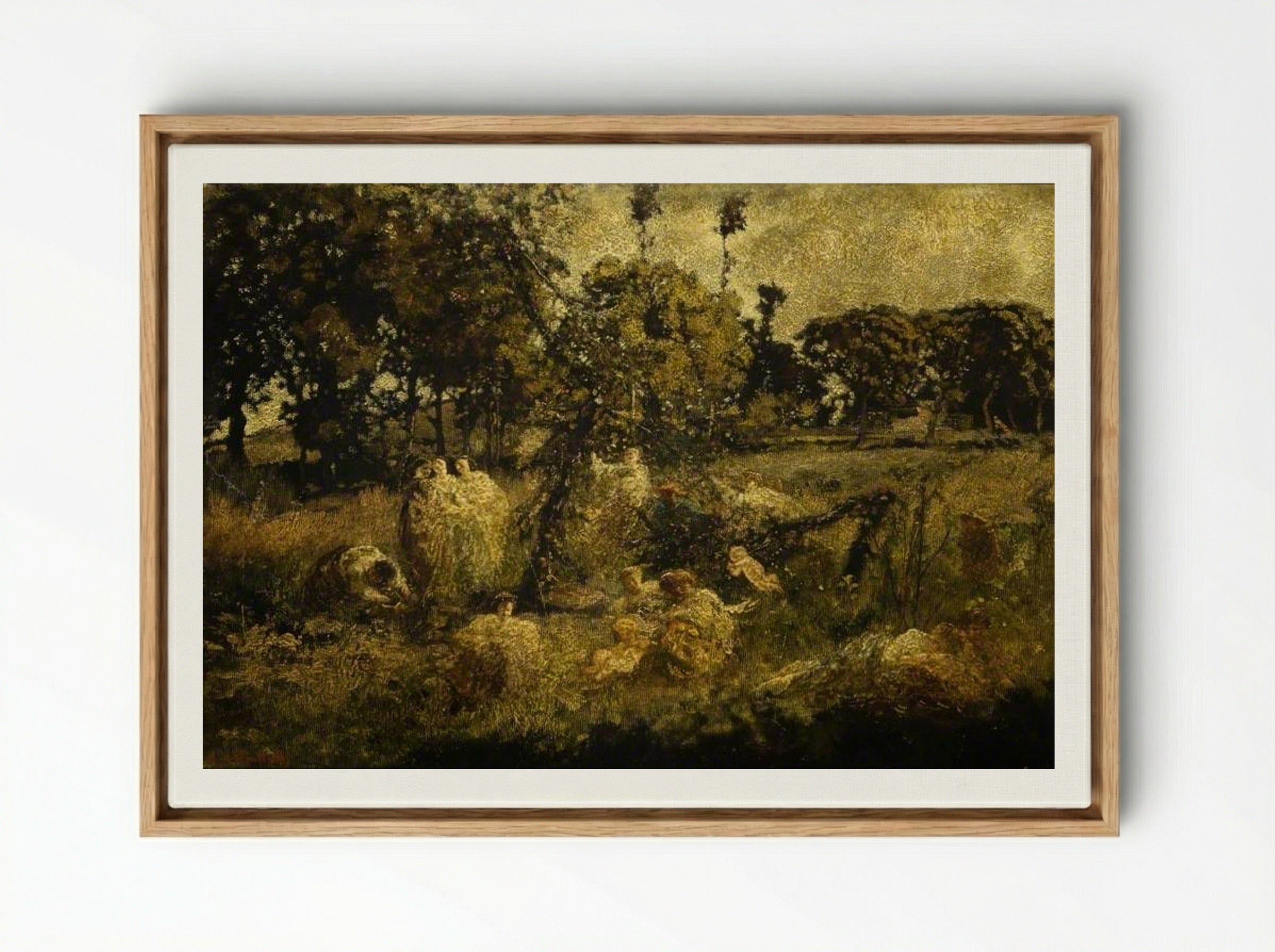 Autumn - Adolphe Monticelli - Framed Canvas Wood