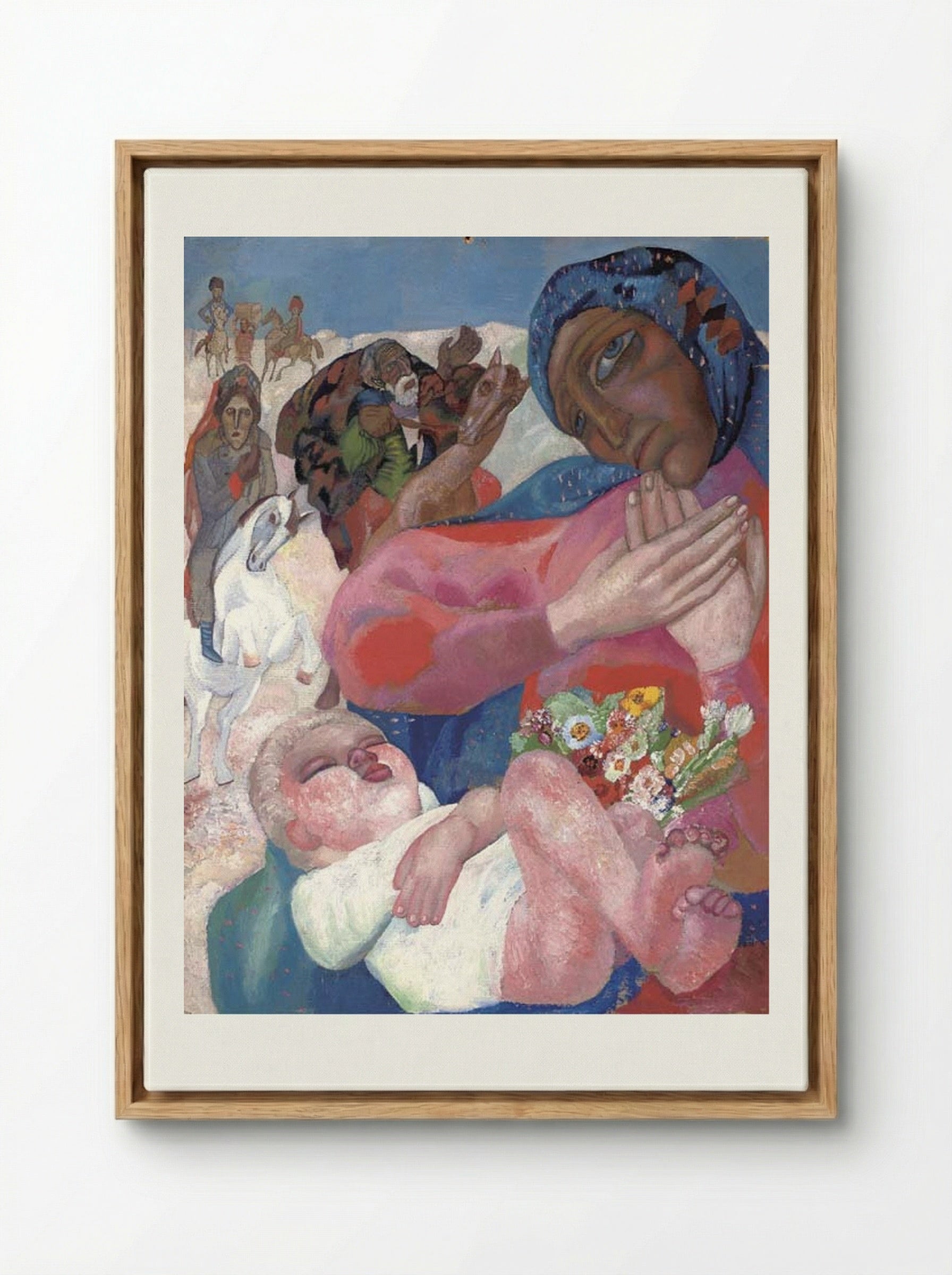 Magi - Pavel Filonov - Framed Canvas Wood
