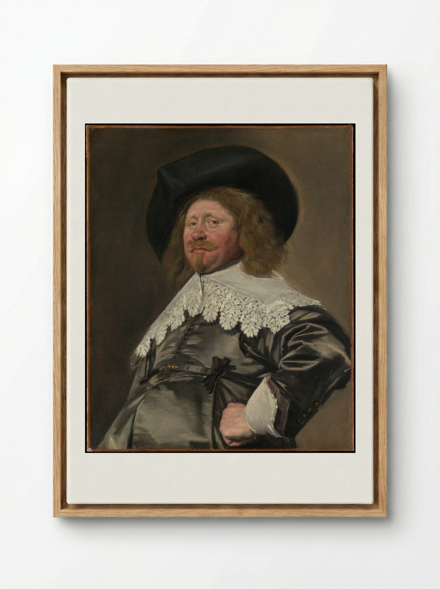 Portrait of a Man, Possibly Nicolaes Pietersz Duyst van Voorhout - Frans Hals - Framed Canvas Wood