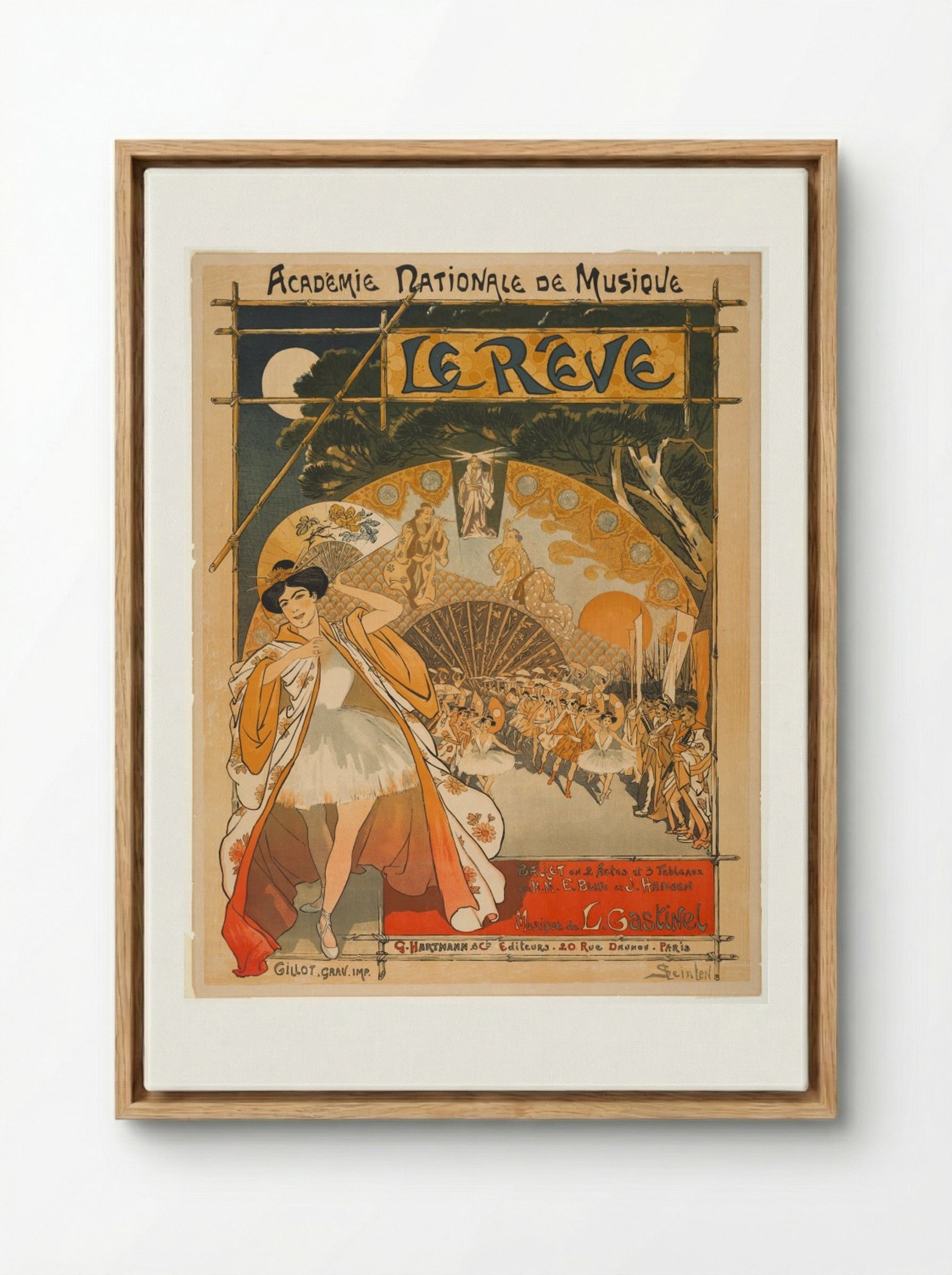 Le Rêve - Théophile Alexandre Steinlen - Framed Canvas Wood