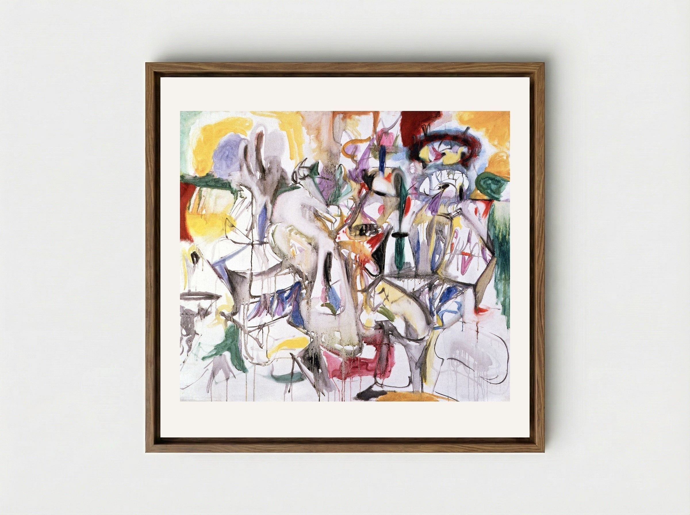 How My Mother's Embroidered Apron Unfolds in My Life - Arshile Gorky - Framed Canvas Wood