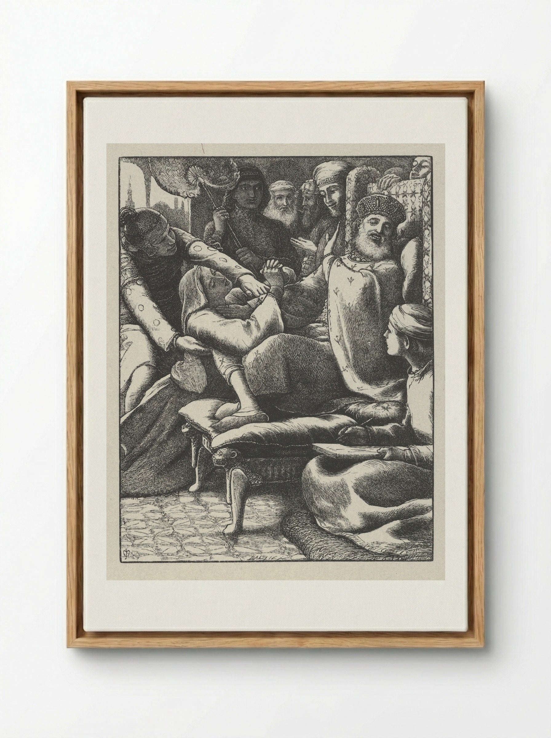 The Unjust Judge - John Everett Millais - Framed Canvas Wood