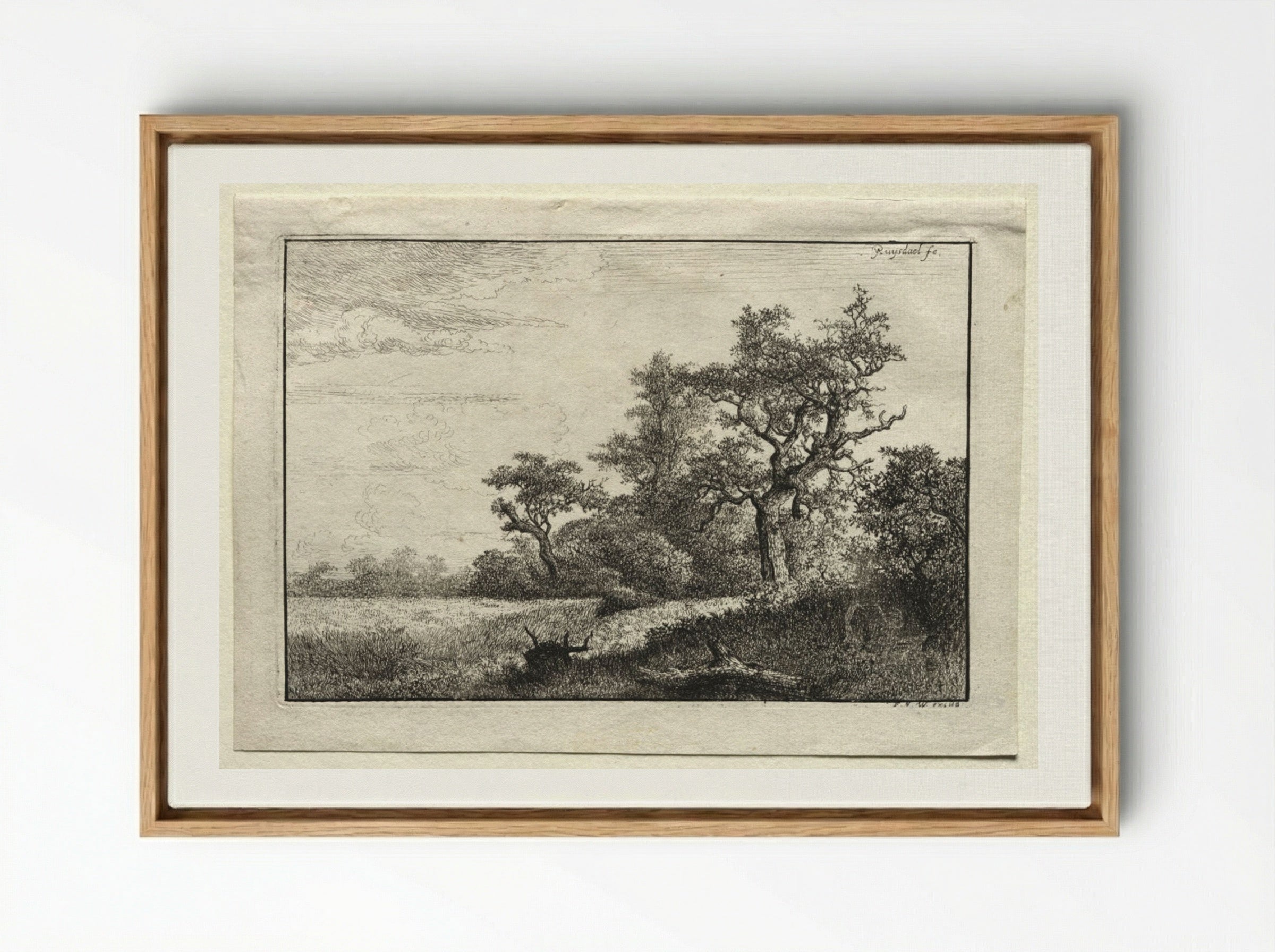The Wheat Field - Jacob van Ruisdael - Framed Canvas Wood