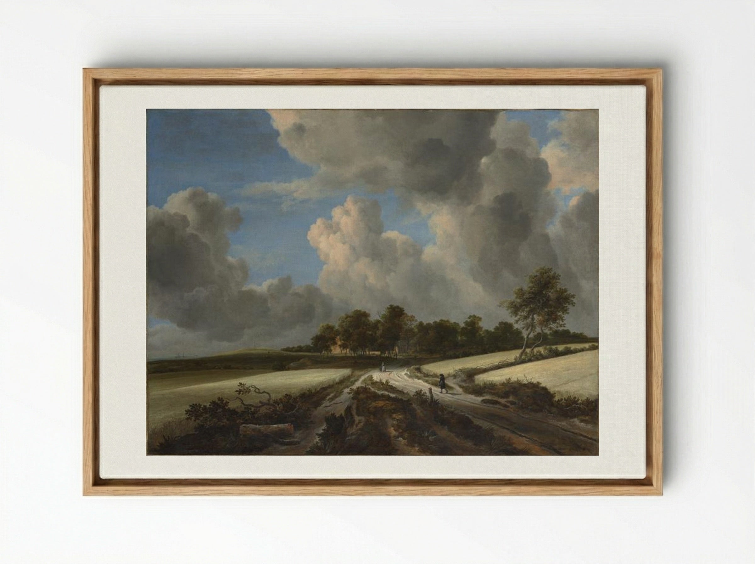 Wheat Fields - Jacob van Ruisdael - Framed Canvas Wood