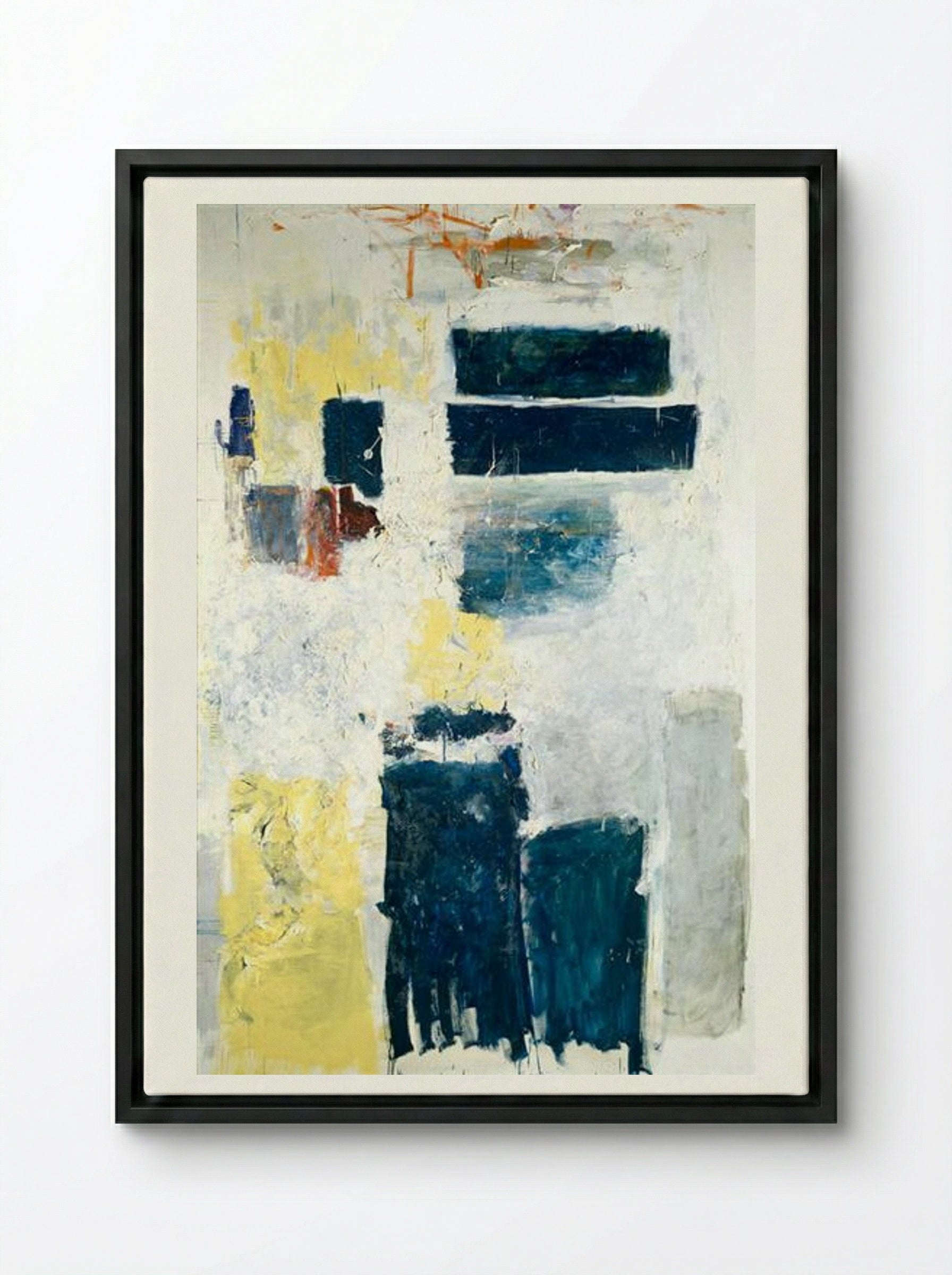 The Lot - Joan Mitchell - Framed Canvas Black