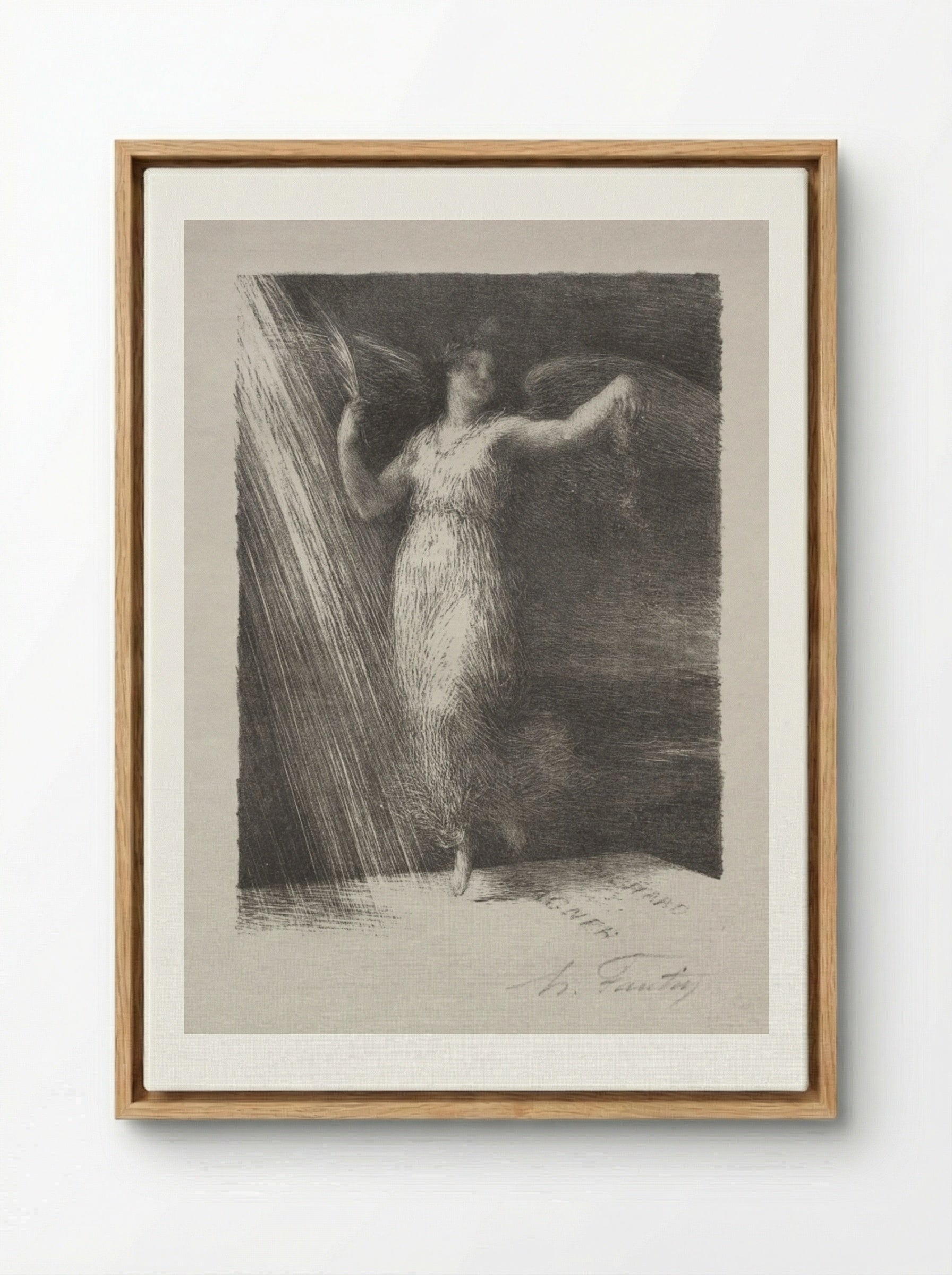 Awakening - Henri Fantin-Latour - Framed Canvas Wood