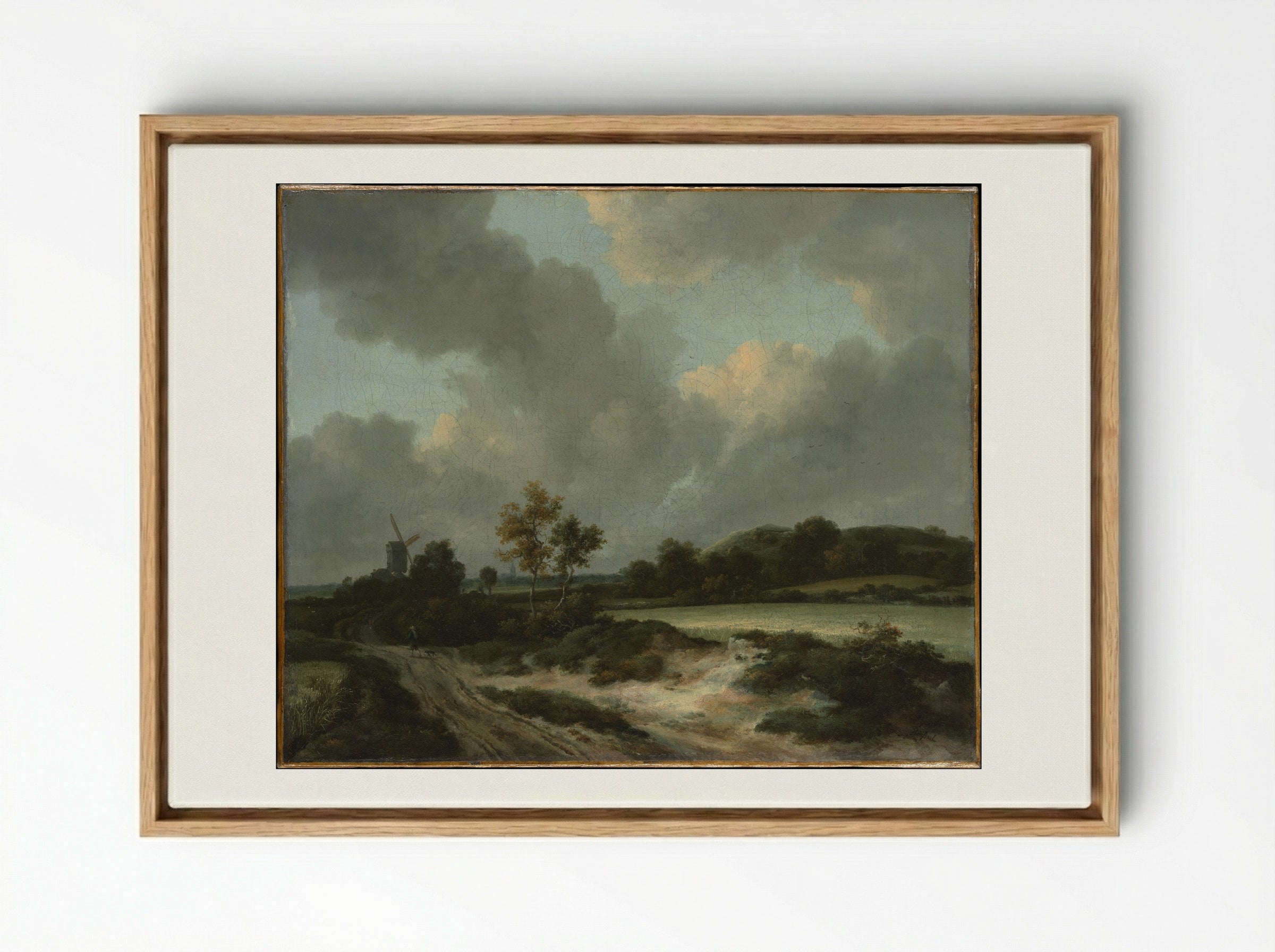 Grainfields - Jacob van Ruisdael - Framed Canvas Wood
