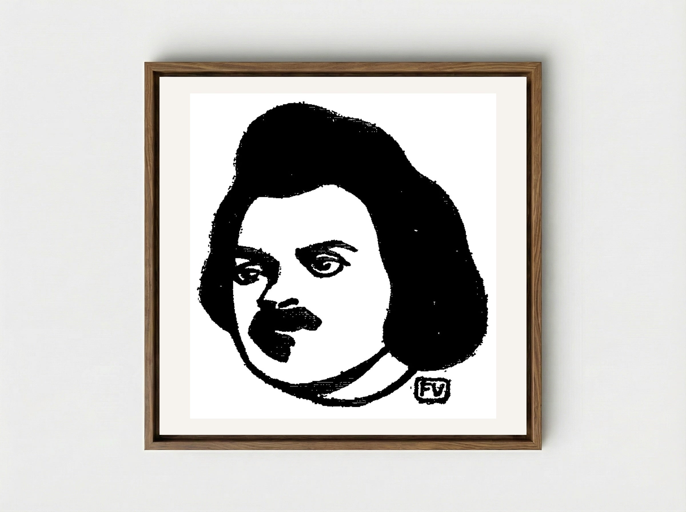 Honoré de Balzac - Félix Vallotton - Framed Canvas Wood