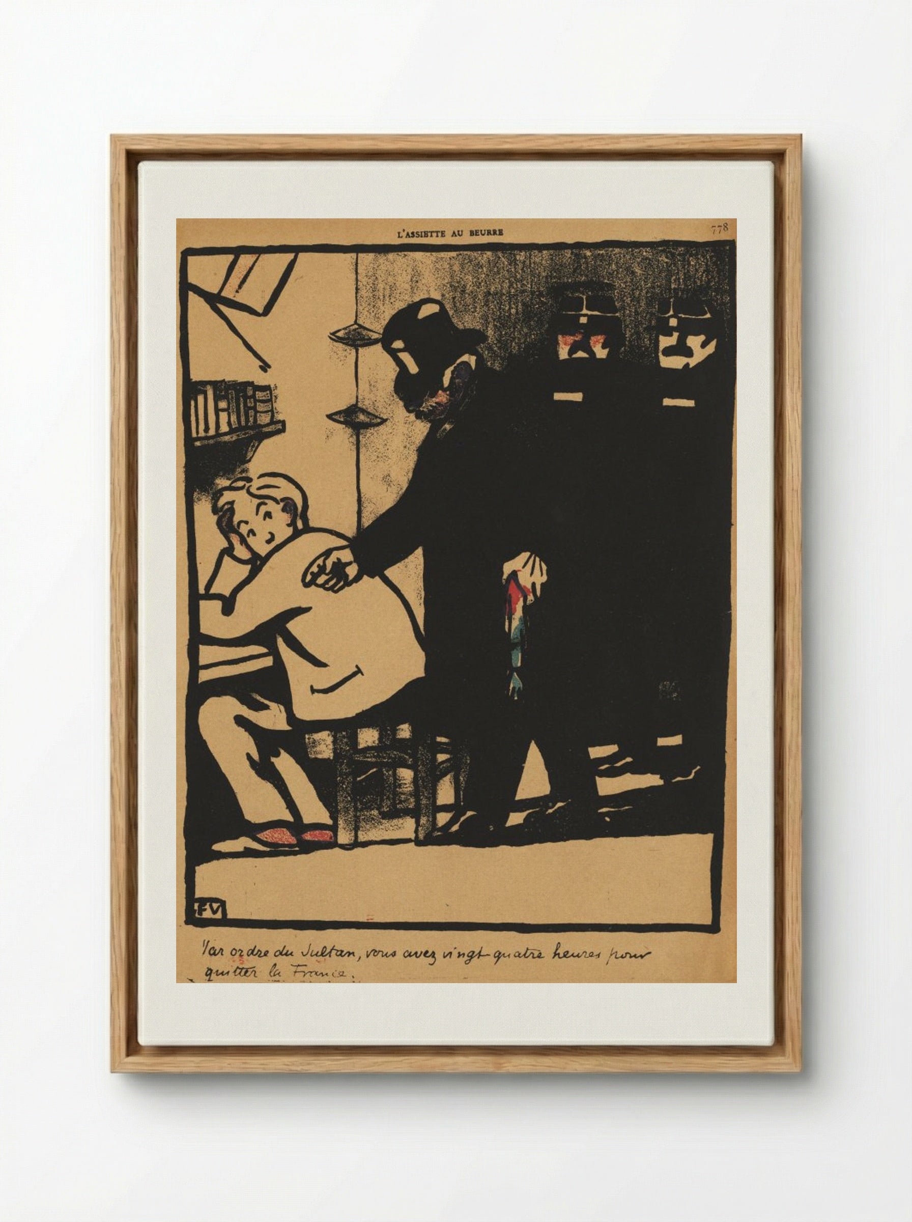 By order of the Sultan - Félix Vallotton - Framed Canvas Wood