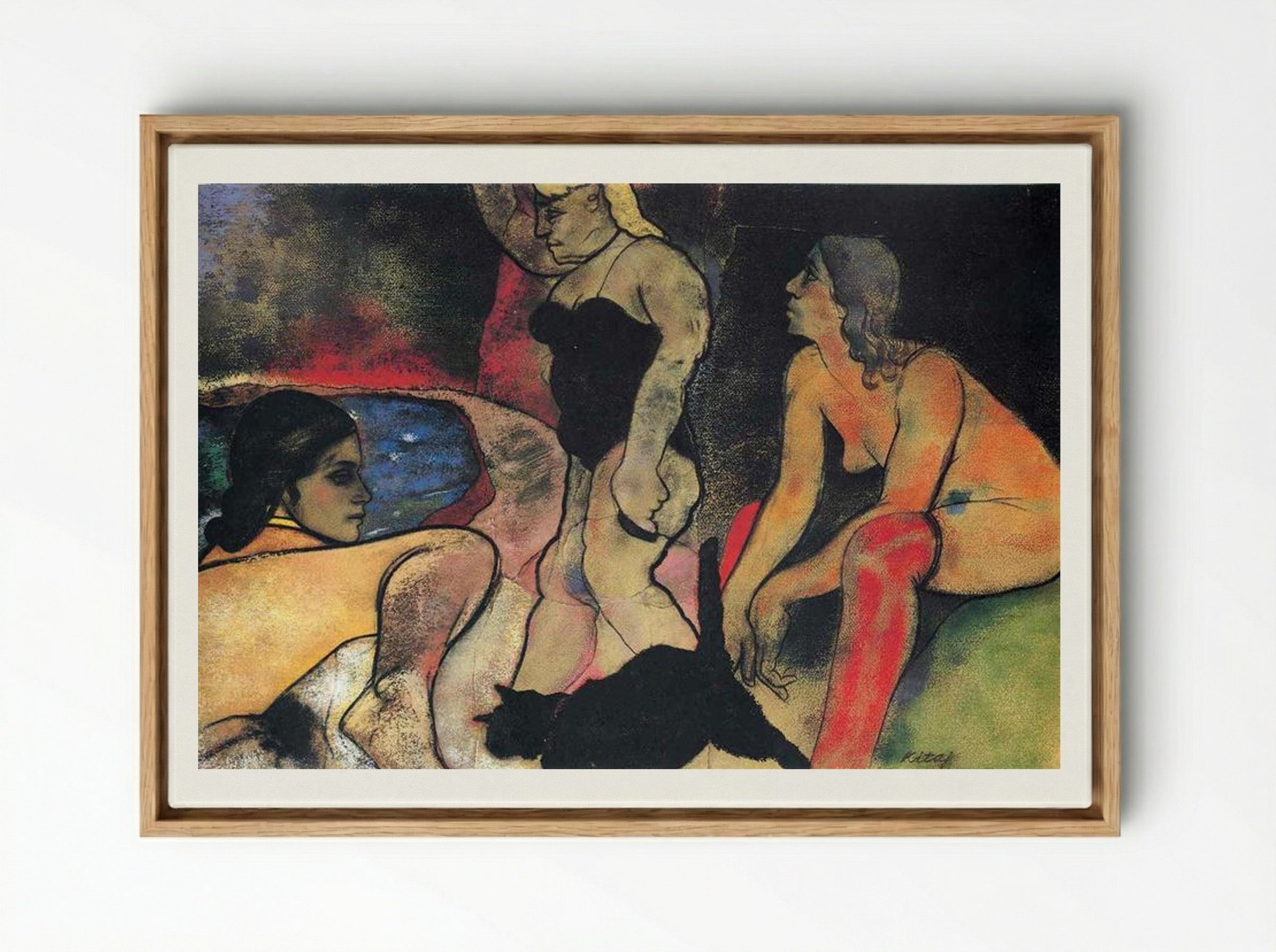 The Rise of Fascism - R. B. Kitaj - Framed Canvas Wood