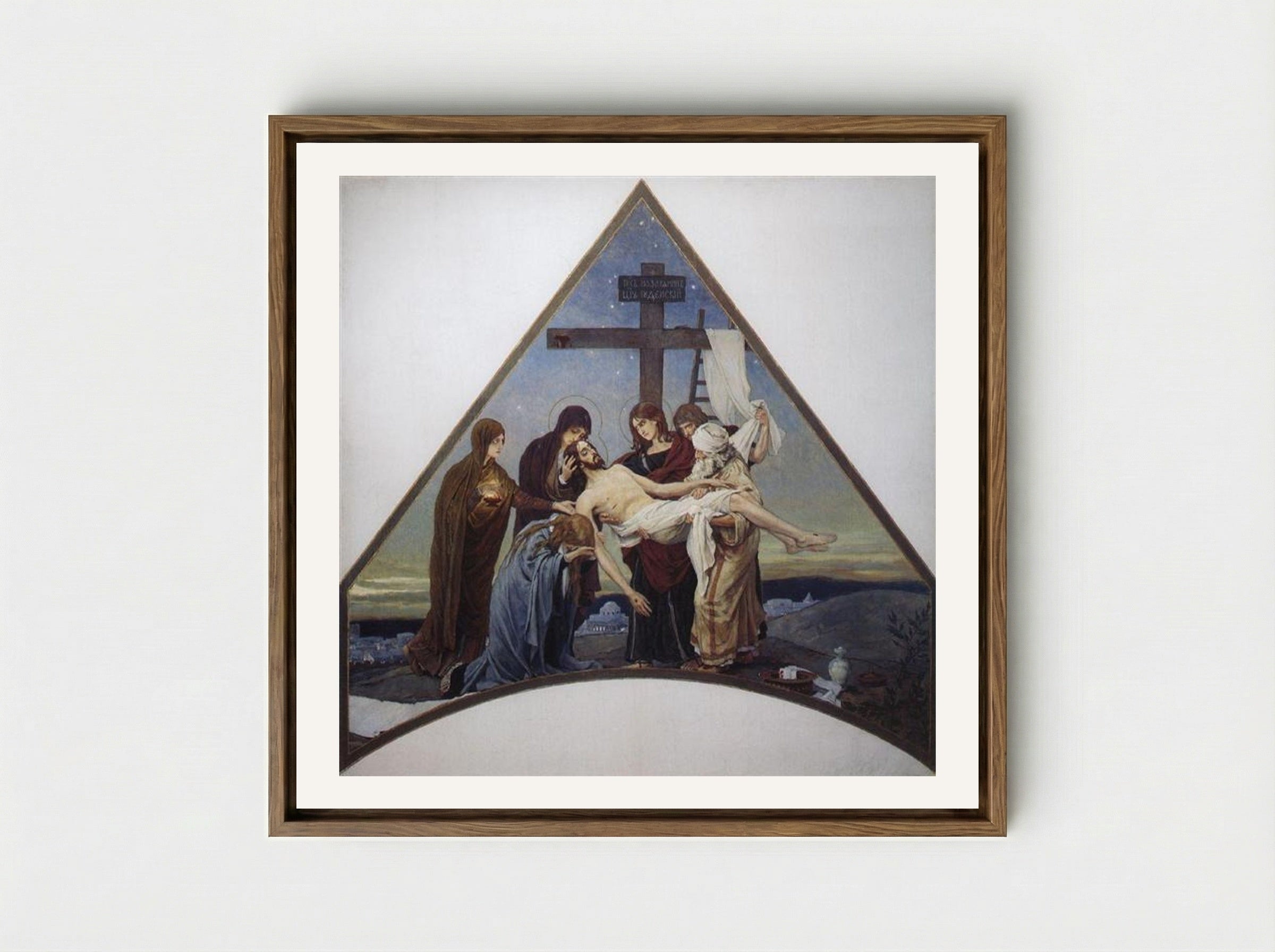 Deposition - Viktor Vasnetsov - Framed Canvas Wood