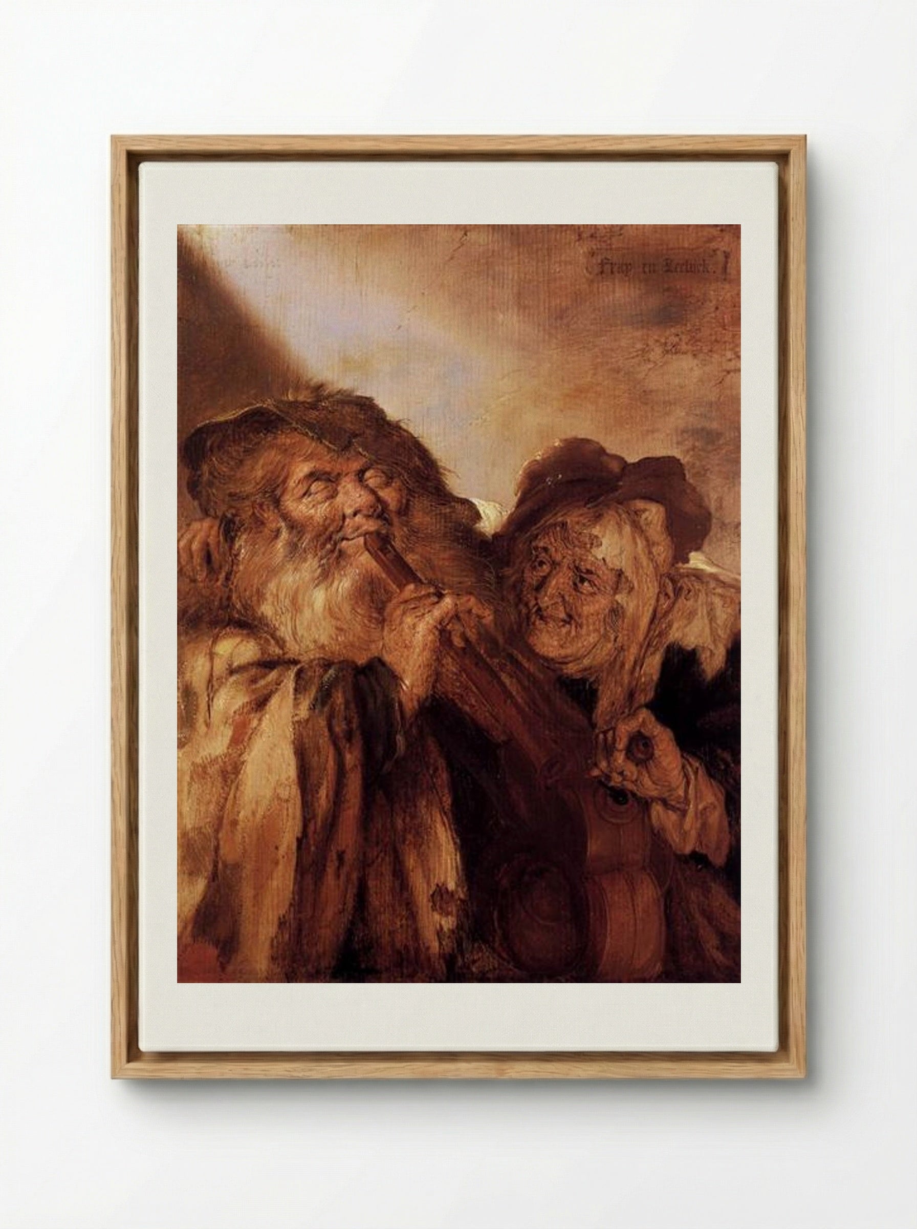 Beautiful and Ugly - Adriaen van de Venne - Framed Canvas Wood