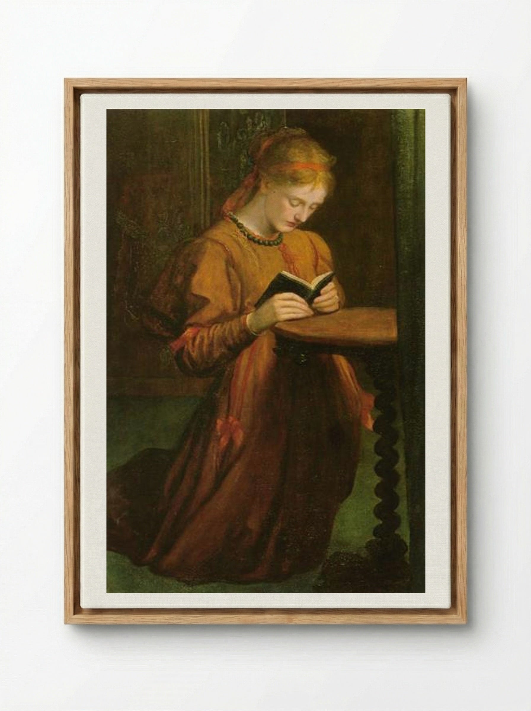 May Prinsep - George Frederick Watts - Framed Canvas Wood