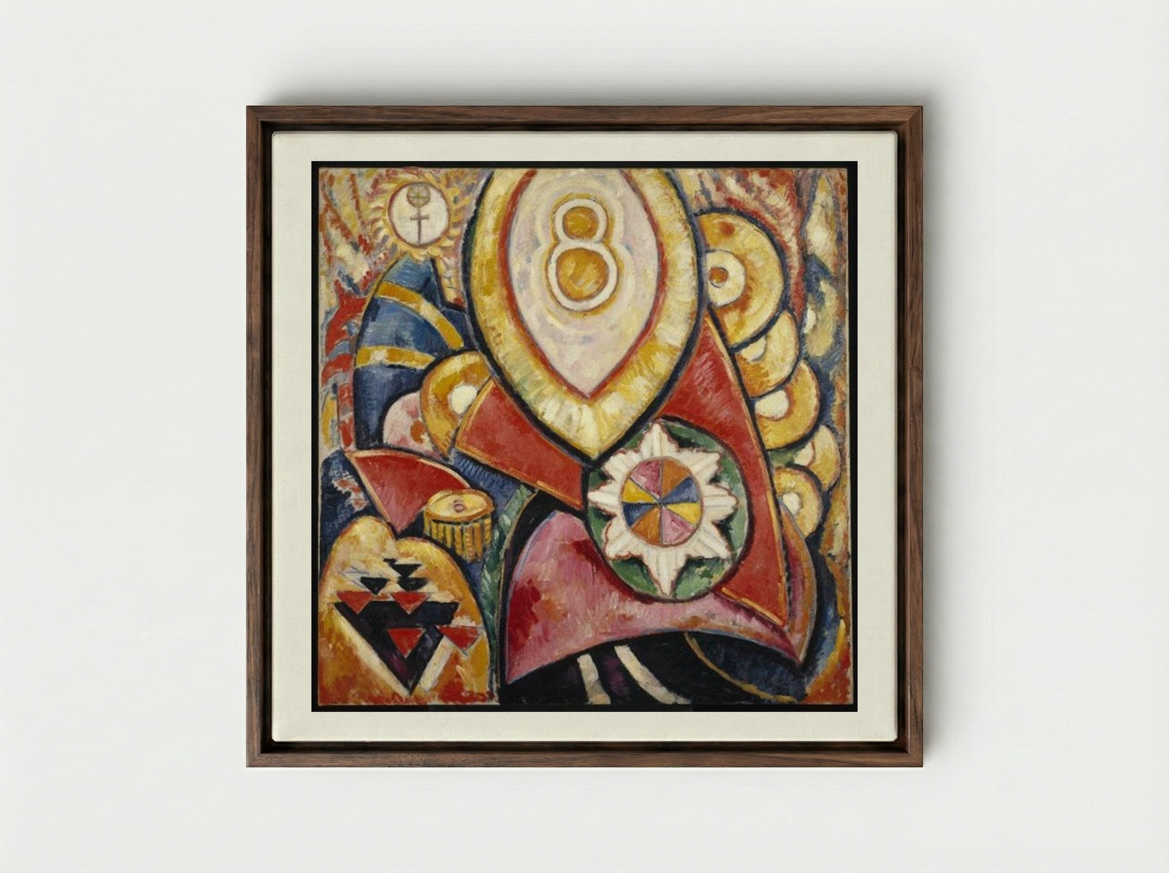 Painting No. 48 - Marsden Hartley - Framed Canvas Dark Wood