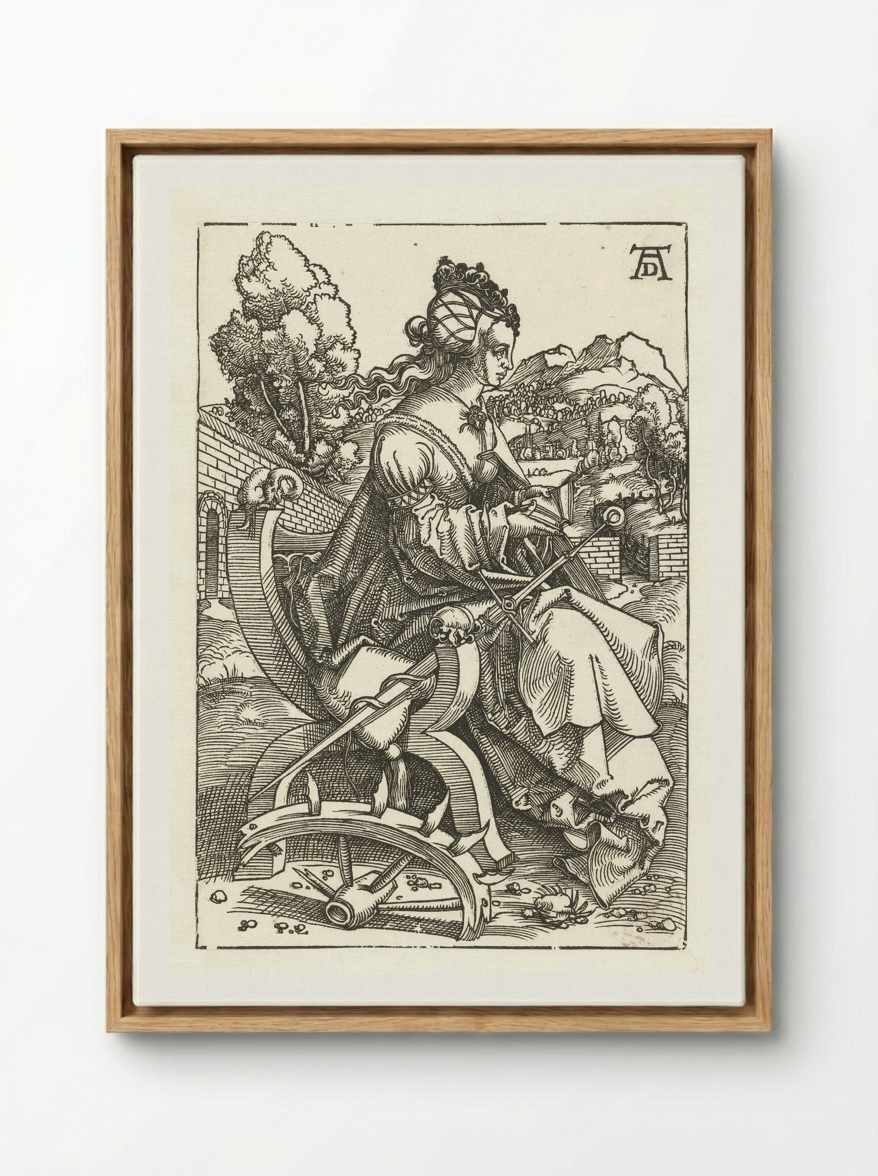 Saint Catherine - Albrecht Dürer - Framed Canvas Wood