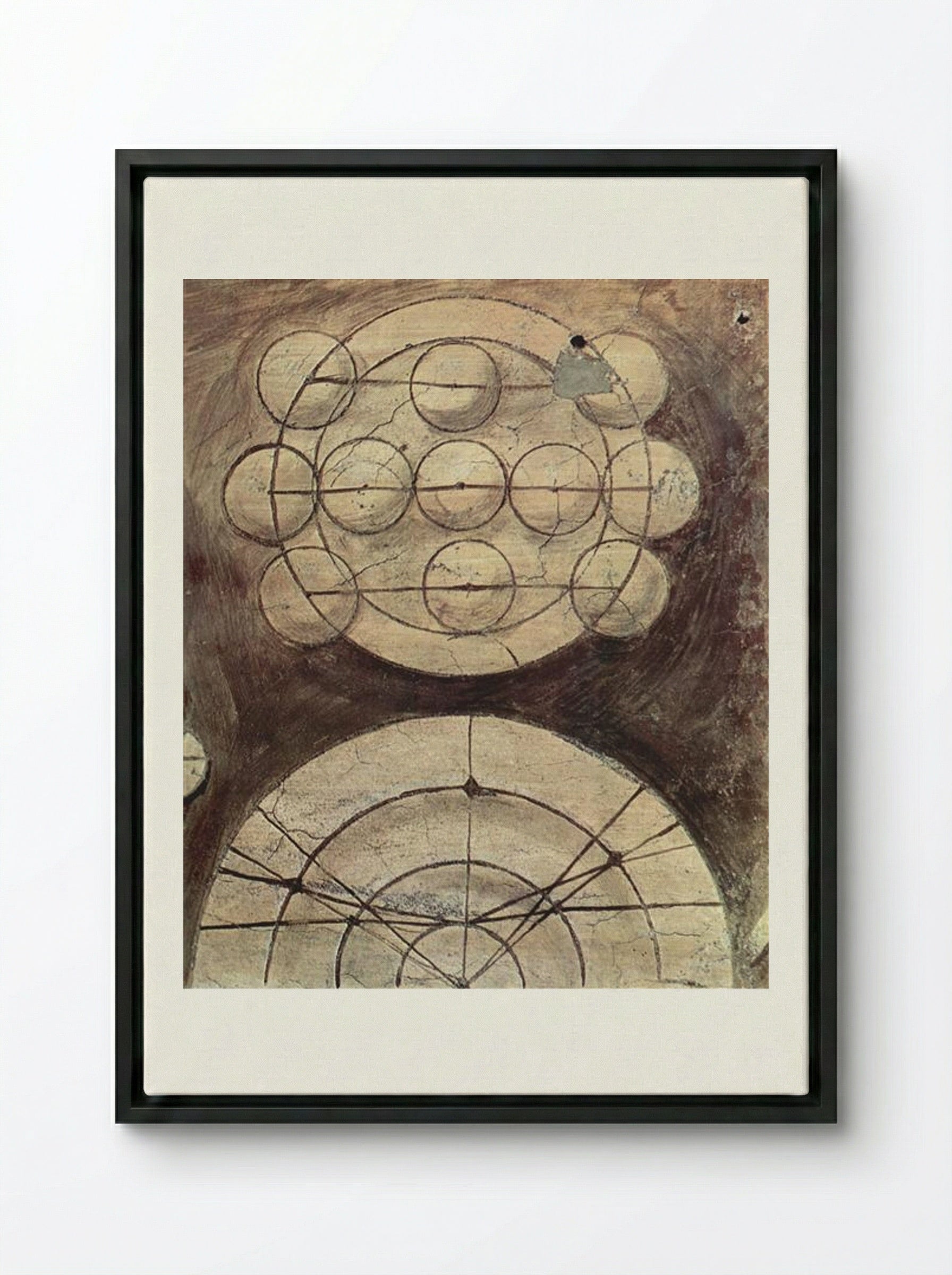 Arithmetic - Giorgione - Framed Canvas Black