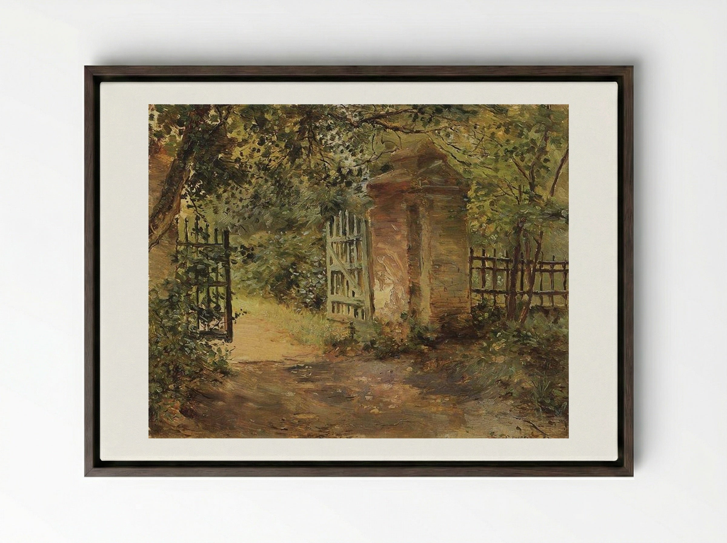 The Road to Sekerin - Konstantin Somov - Framed Canvas Dark Wood