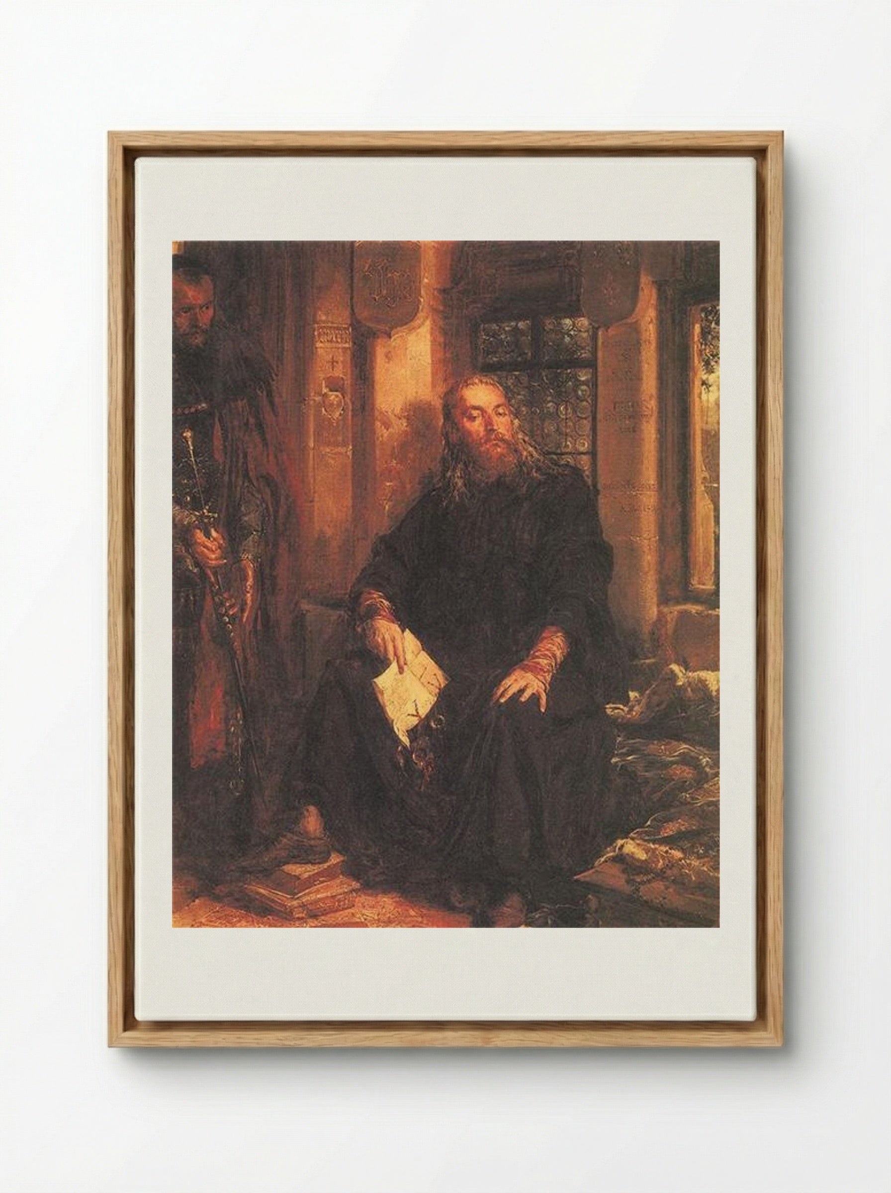 Wladyslaw the White in Dijon - Jan Matejko - Framed Canvas Wood