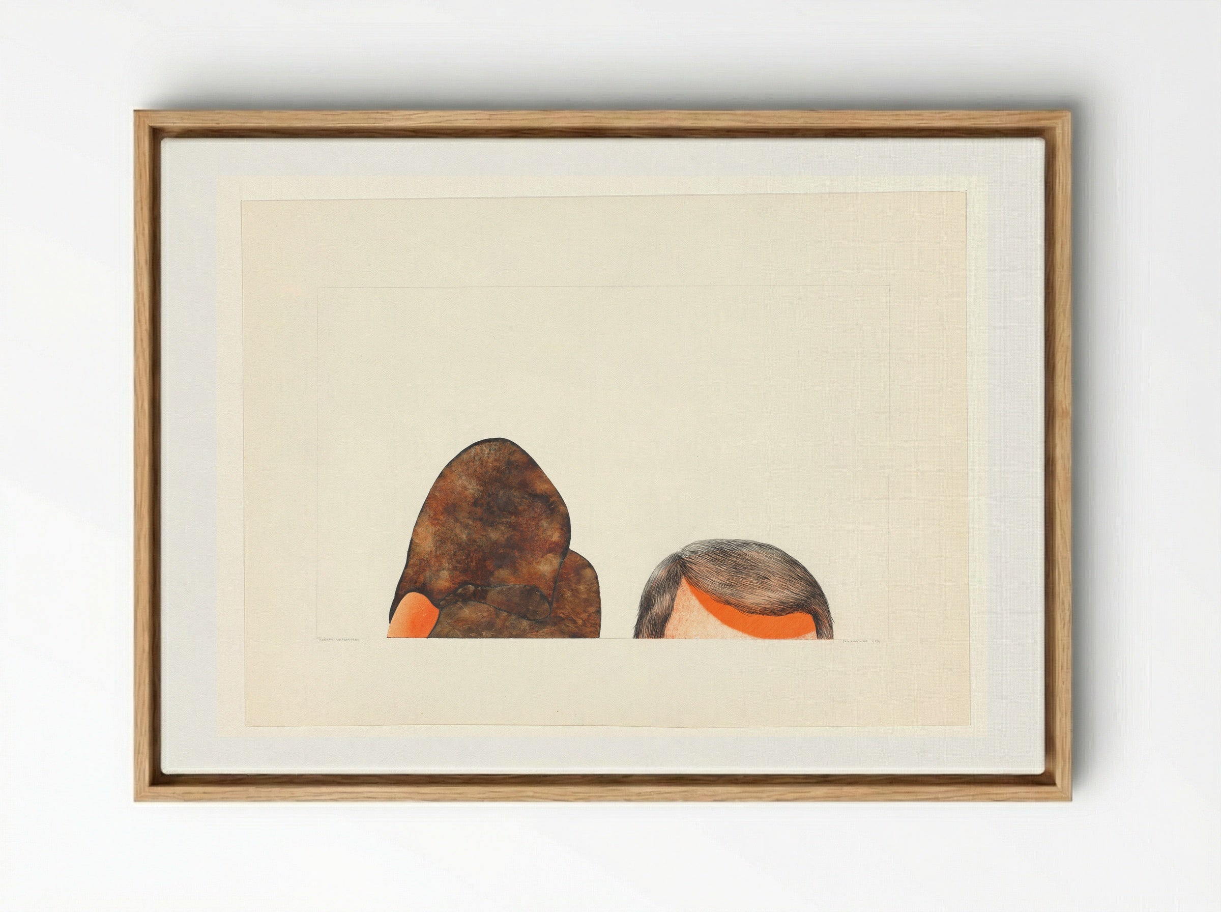 Modern zelfportret - Erik Andriesse - Framed Canvas Wood