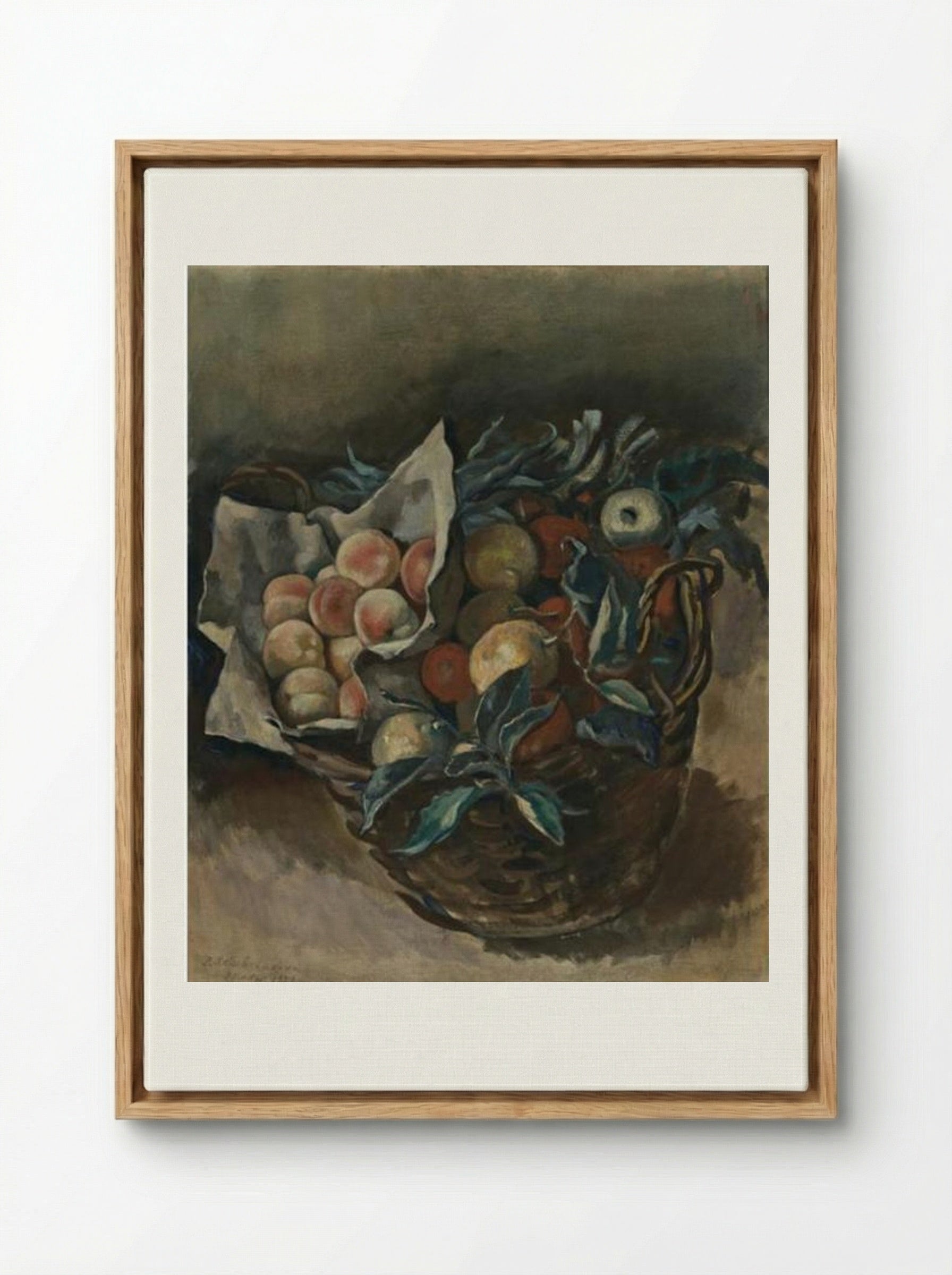 Fruit Piece - Zinaida Serebriakova - Framed Canvas Wood