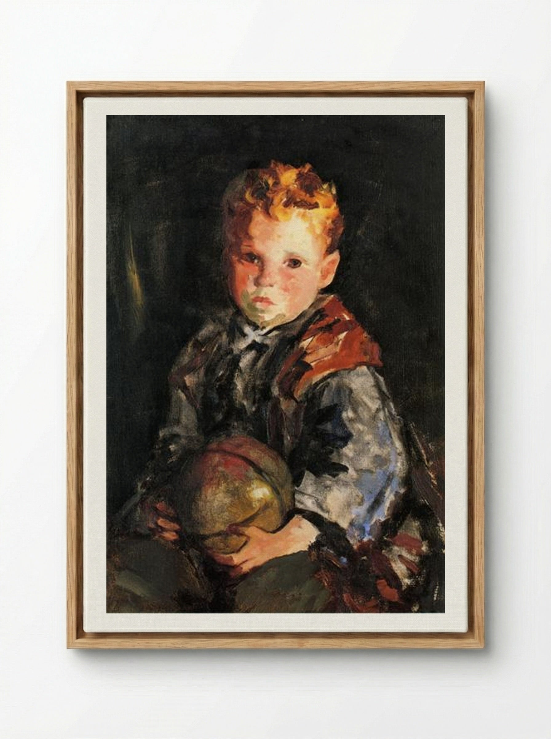 Young Anthony - Robert Henri - Framed Canvas Wood