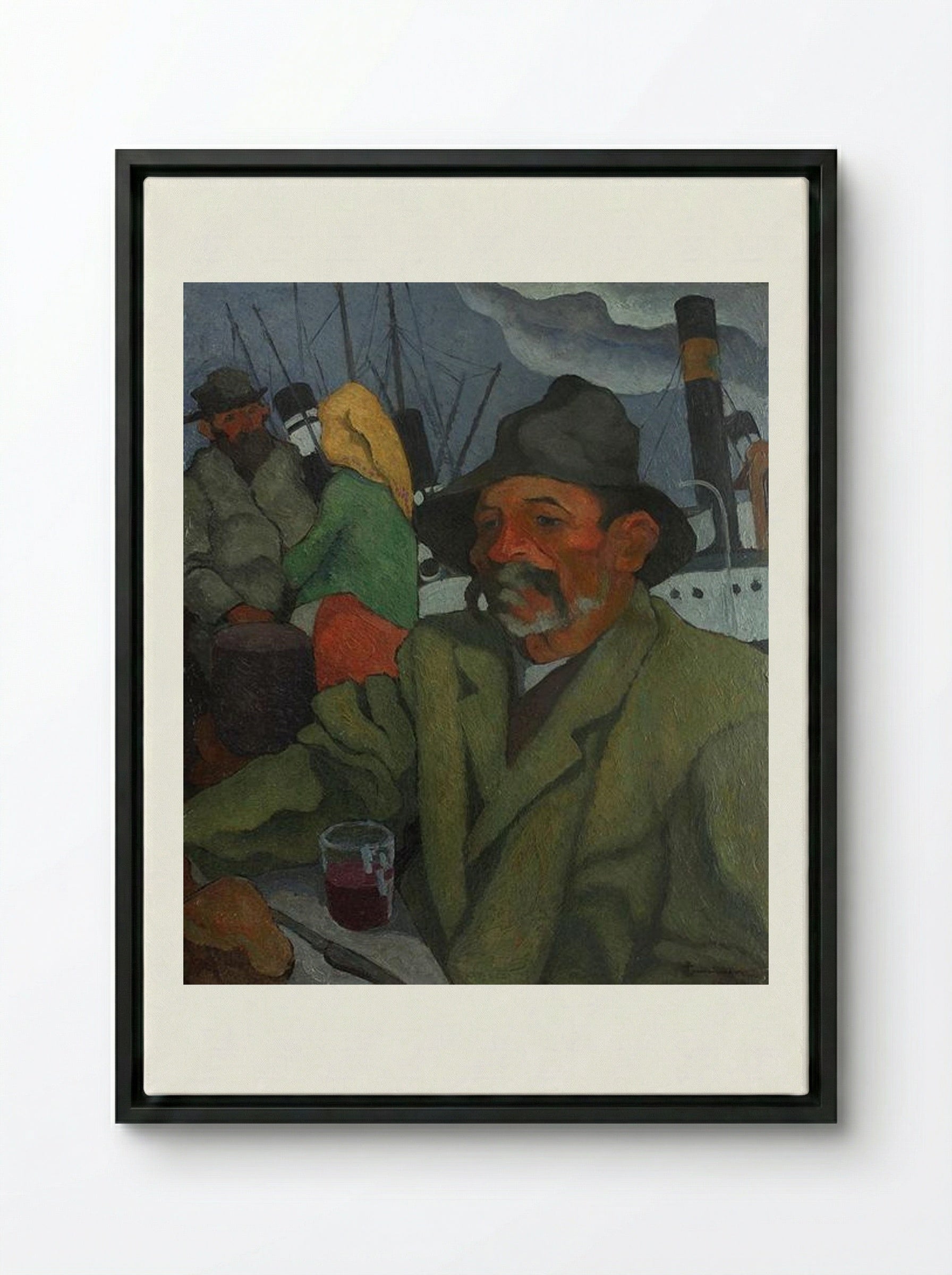 At Rest - Ion Theodorescu-Sion - Framed Canvas Black