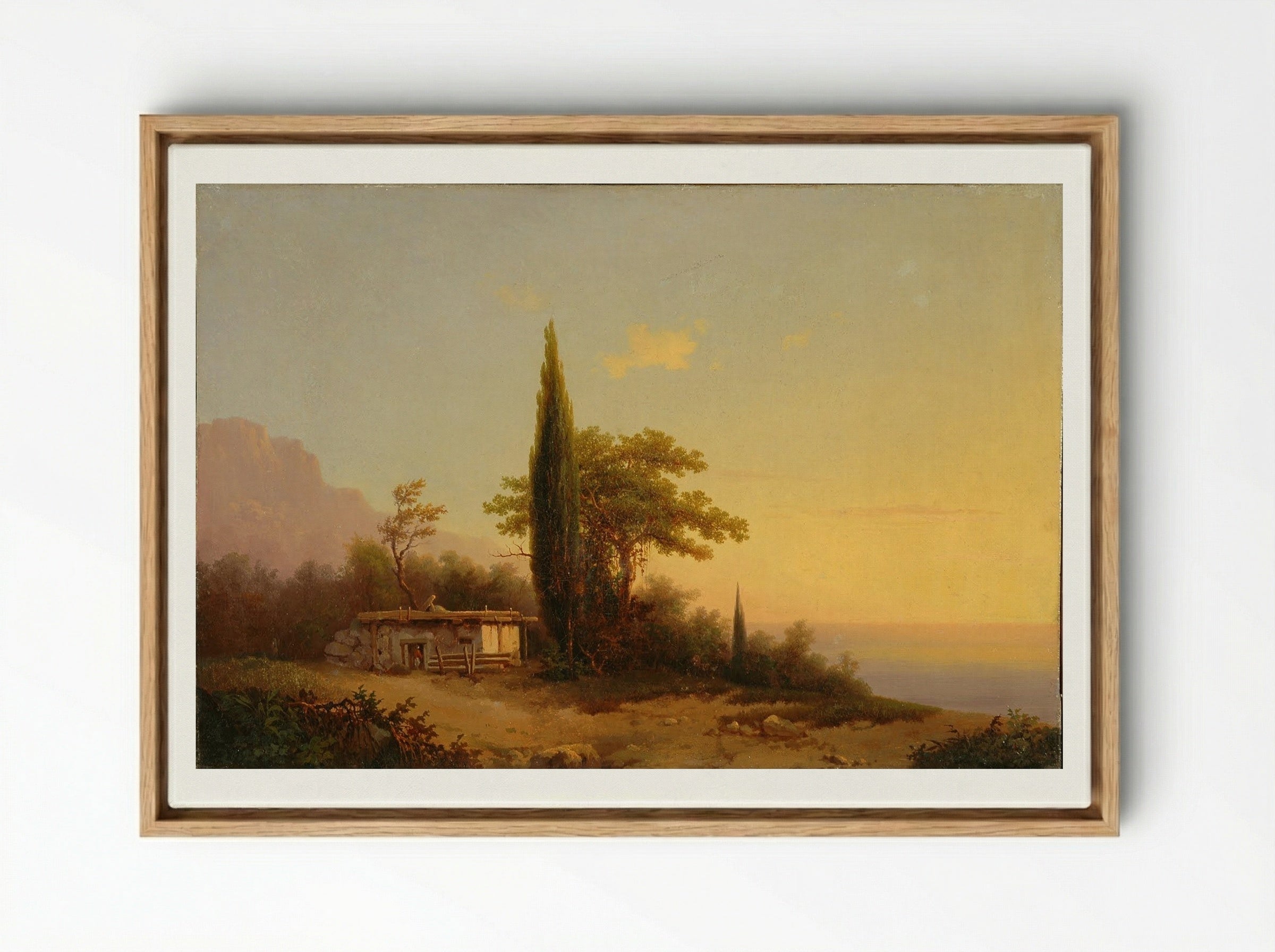 Crimean View. Ayu-Dag - Ivan Aivazovsky - Framed Canvas Wood
